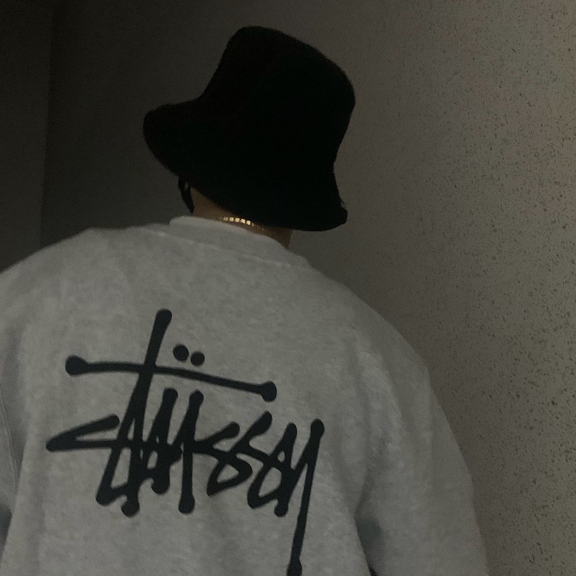 Stussy Basic Stussy Crew Ash Heather 착용 스타일