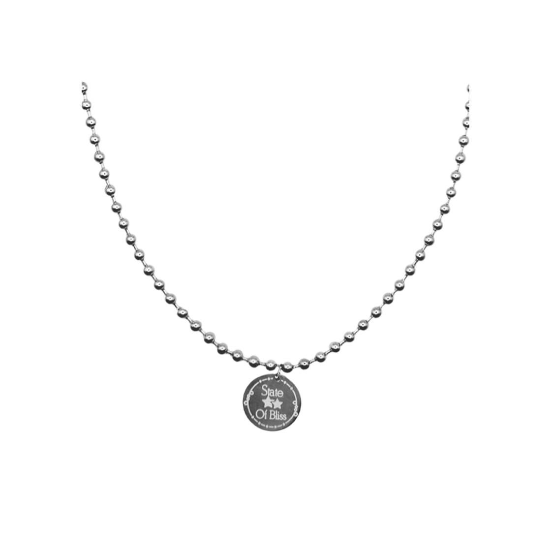 [韓国人気ジュエリー] nff bliss coin necklace-silver 엔프프 블리스 코인 네크리스 실버 | Nff | KREAM