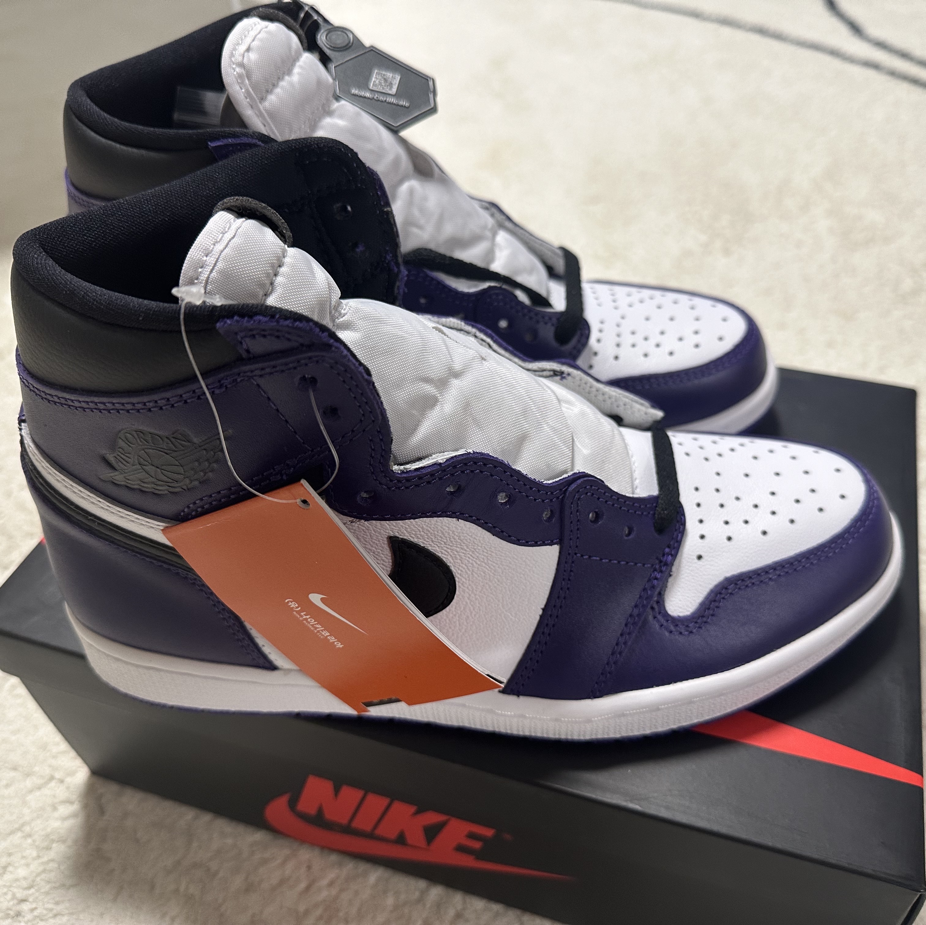 Jordan 1 Retro High OG Court Purple 2020 착용 스타일
