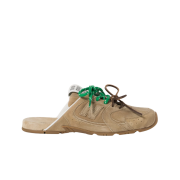 (W) New Balance x Miu Miu 530 SL Suede Mules Ecru