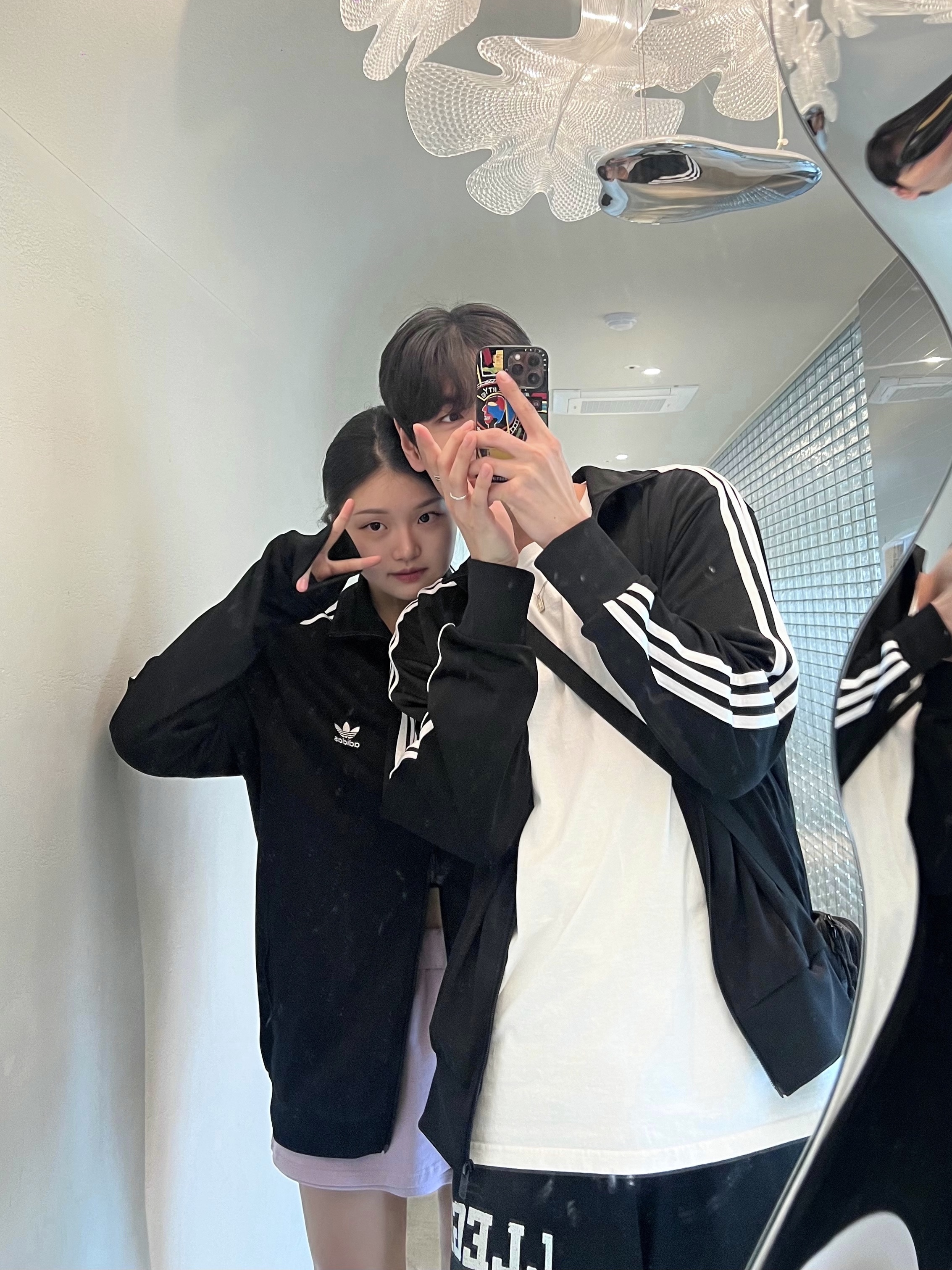 Adidas Adicolor Classic Beckenbauer Track Top Black - KR Sizing 착용 스타일 - 1