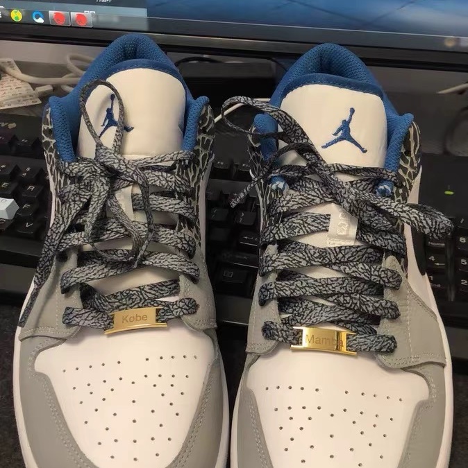 Jordan 1 Low SE White Cement Grey Blue 착용 스타일