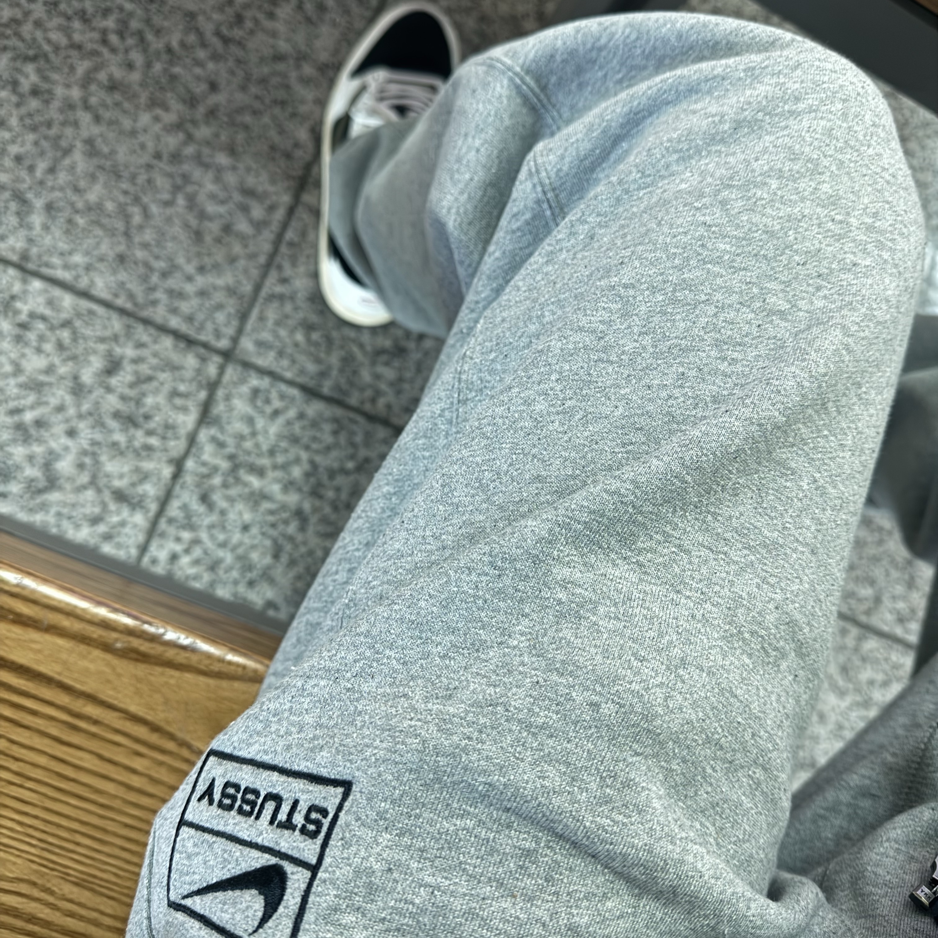 Nike x Stussy NRG RA Fleece Pants Dark Grey Heather (DJ9490-063) 착용 스타일 - 2