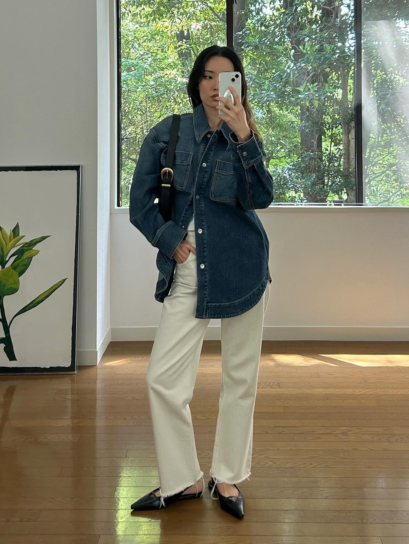 Zara x Ader Error Wide Leg Jeans Blue, Supreme Small Box Shirt Rinsed Denim - 24FW 착용 스타일 - 3