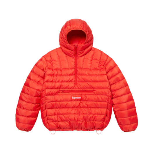 슈프림 마이크로 다운 하프 집 후드 풀오버 데저트 카모 - 24FW