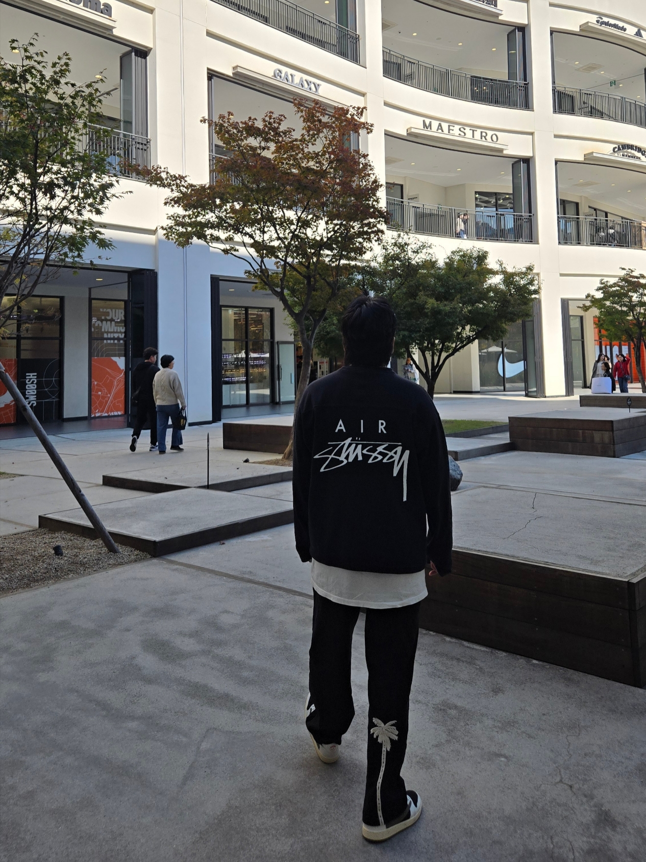 Nike x Stussy Long Sleeve Top Black (FJ9164-010) 착용 스타일