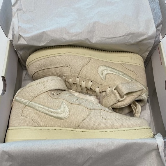Nike x Stussy Air Force 1 '07 Mid SP Fossil 착용 스타일