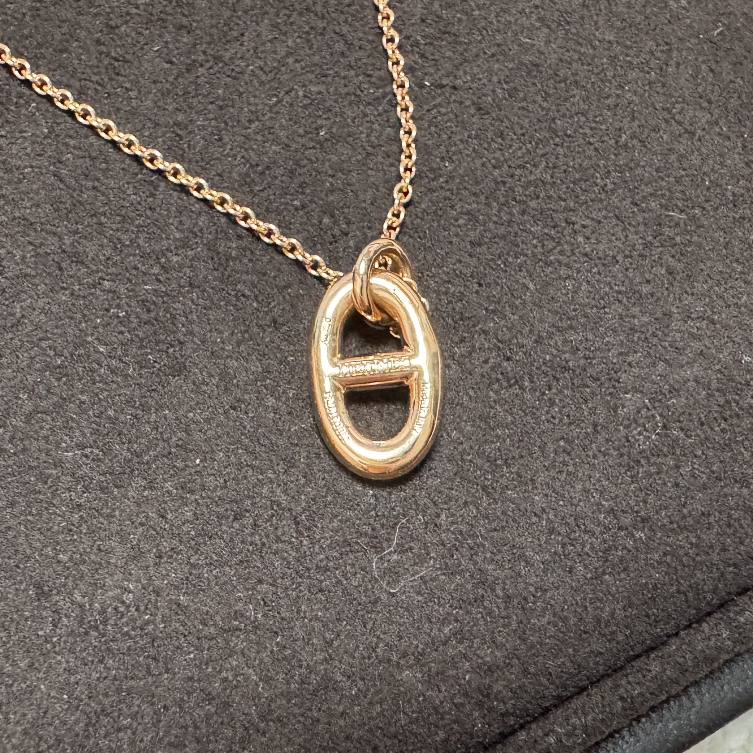 (W) Hermes Small Farandole Pendant Rose Gold 착용 스타일