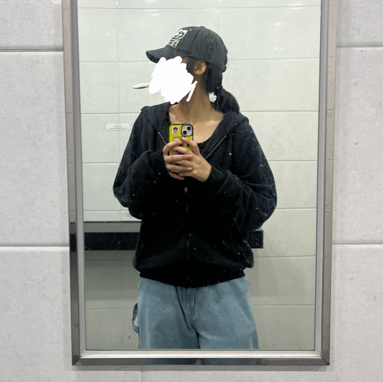 Yeezy YZY Zip-Up Hoodie Black, Teket Plan Cap Cream 착용 스타일