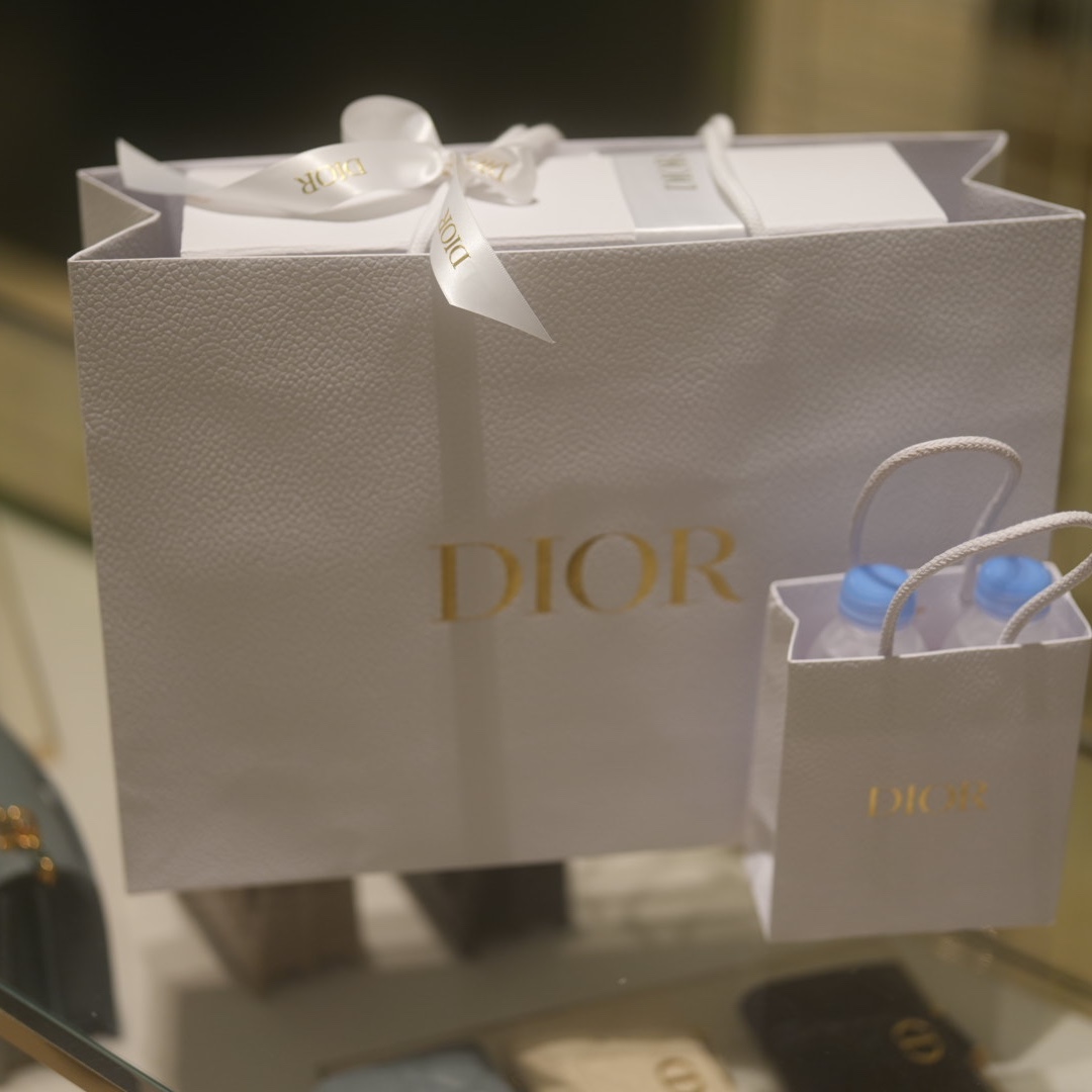 Dior Small Jolie Top Handle Bag Cannage Calfskin Powder Beige 착용 스타일 - 3