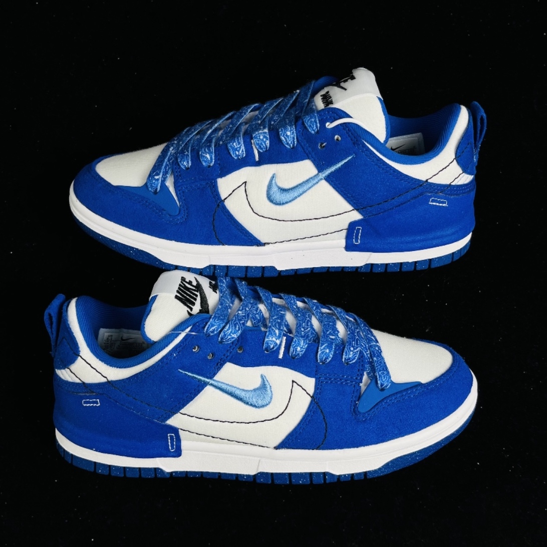 (W) Nike Dunk Low Disrupt 2 White and University Blue 착용 스타일