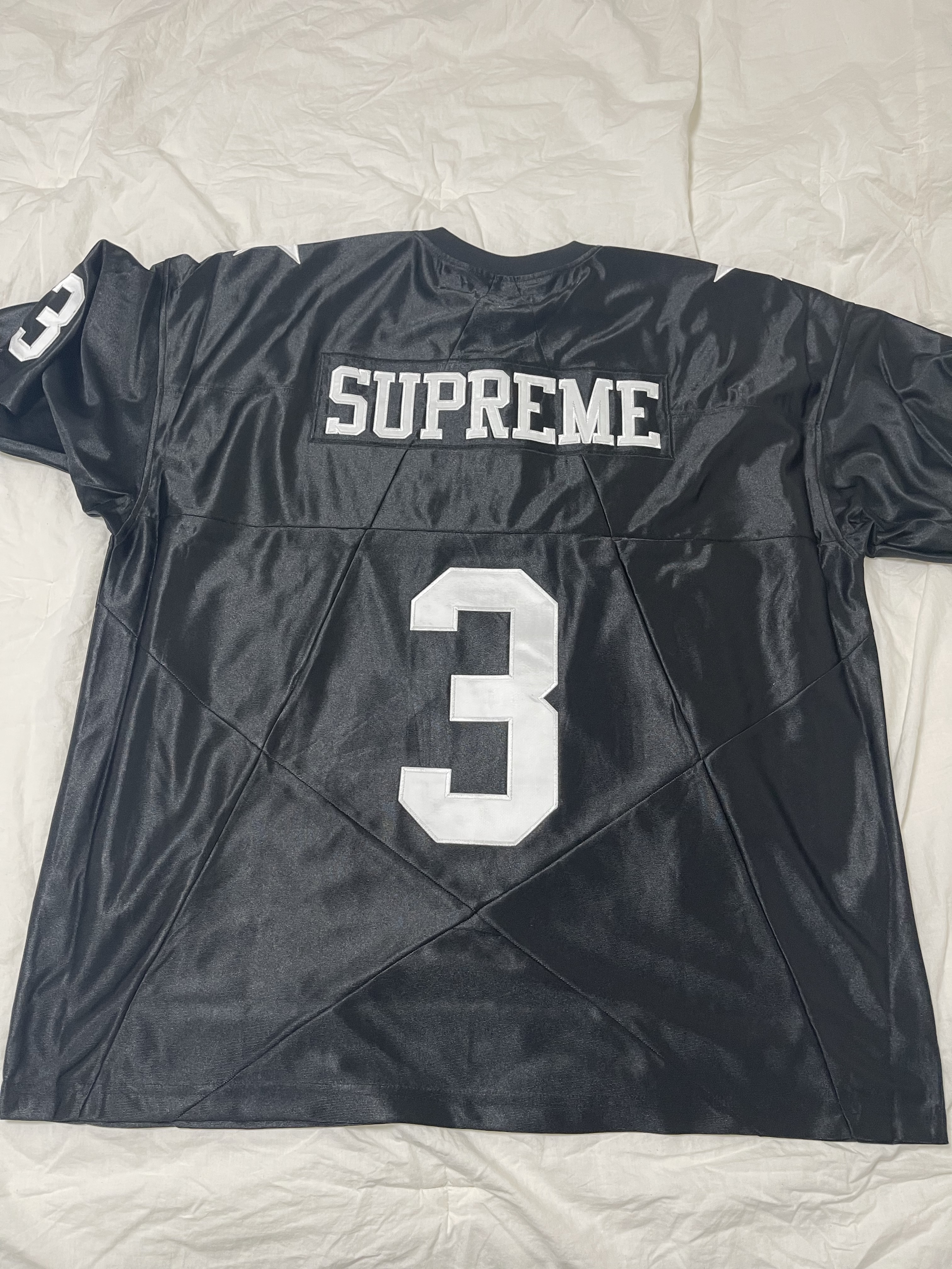 Supreme Star Football Jersey Black - 24FW 착용 스타일 - 3