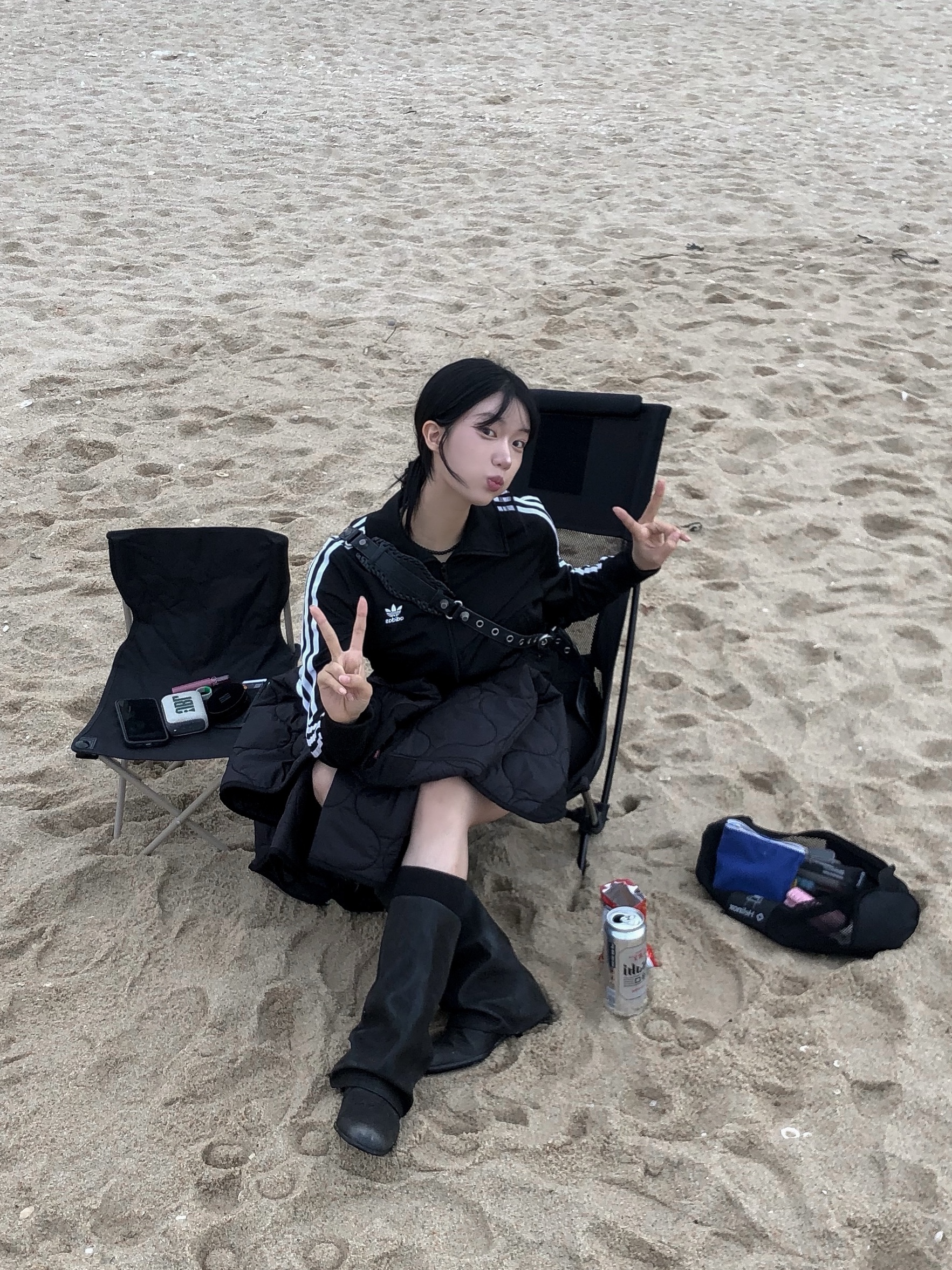 (W) Adidas Adicolor Classic Firebird Track Top Black - KR Sizing, JBL GO4 Portable Bluetooth Speaker Sand 착용 스타일