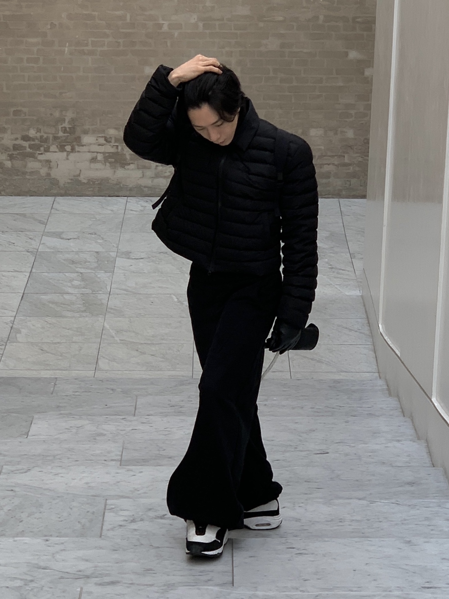 Nike x Comme des Garcons Homme Plus Air Max Sunder SP White Black, Our Legacy Slim Backpack Black Dense Liquid Nylon 착용 스타일 - 2