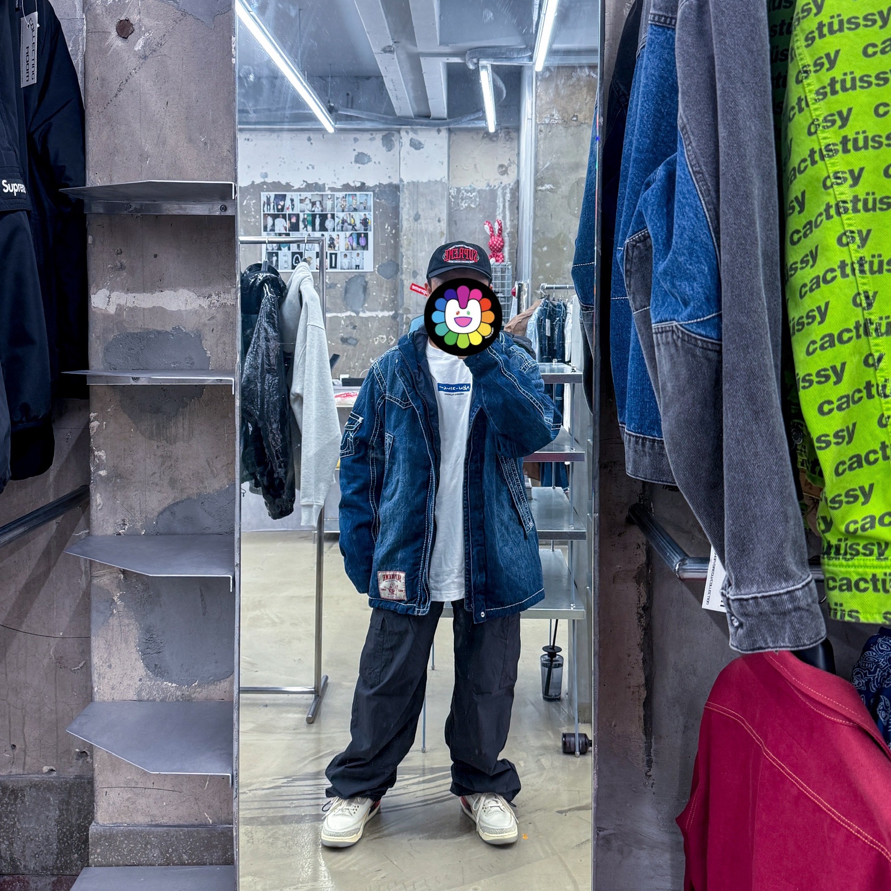 Jordan 3 x J Balvin Retro SP Sunset, Supreme x True Religion Gore-Tex Shell Jacket Denim - 22FW 착용 스타일