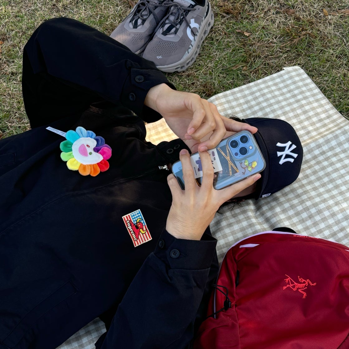 슈프림 x 토이 머신 해링턴 자켓 블랙 - 24SS | Supreme | KREAM