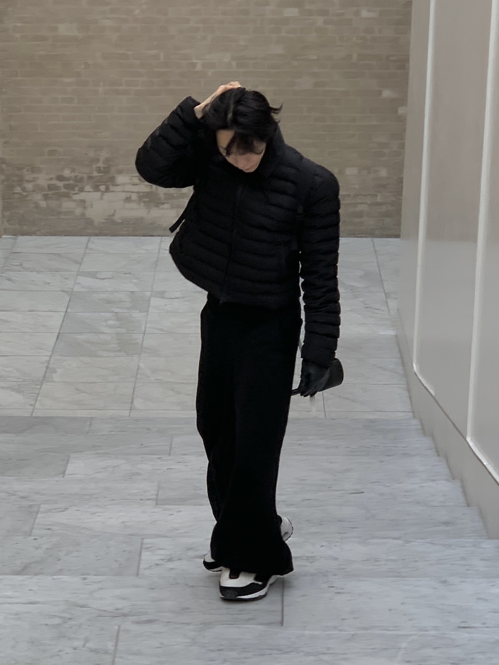 Nike x Comme des Garcons Homme Plus Air Max Sunder SP White Black, Our Legacy Slim Backpack Black Dense Liquid Nylon 착용 스타일 - 1