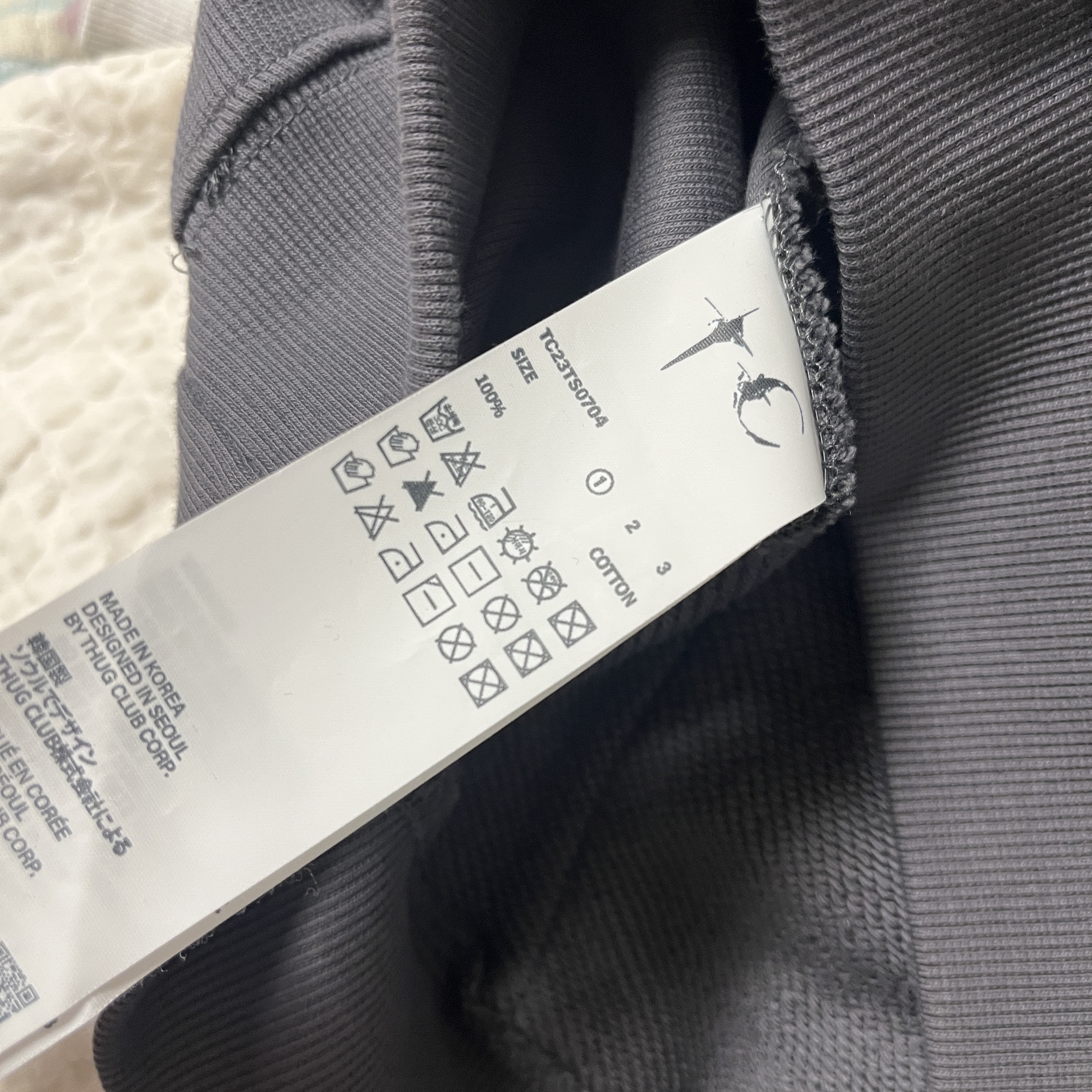 Thug Club Armor Hoodie Gray 착용 스타일 - 2