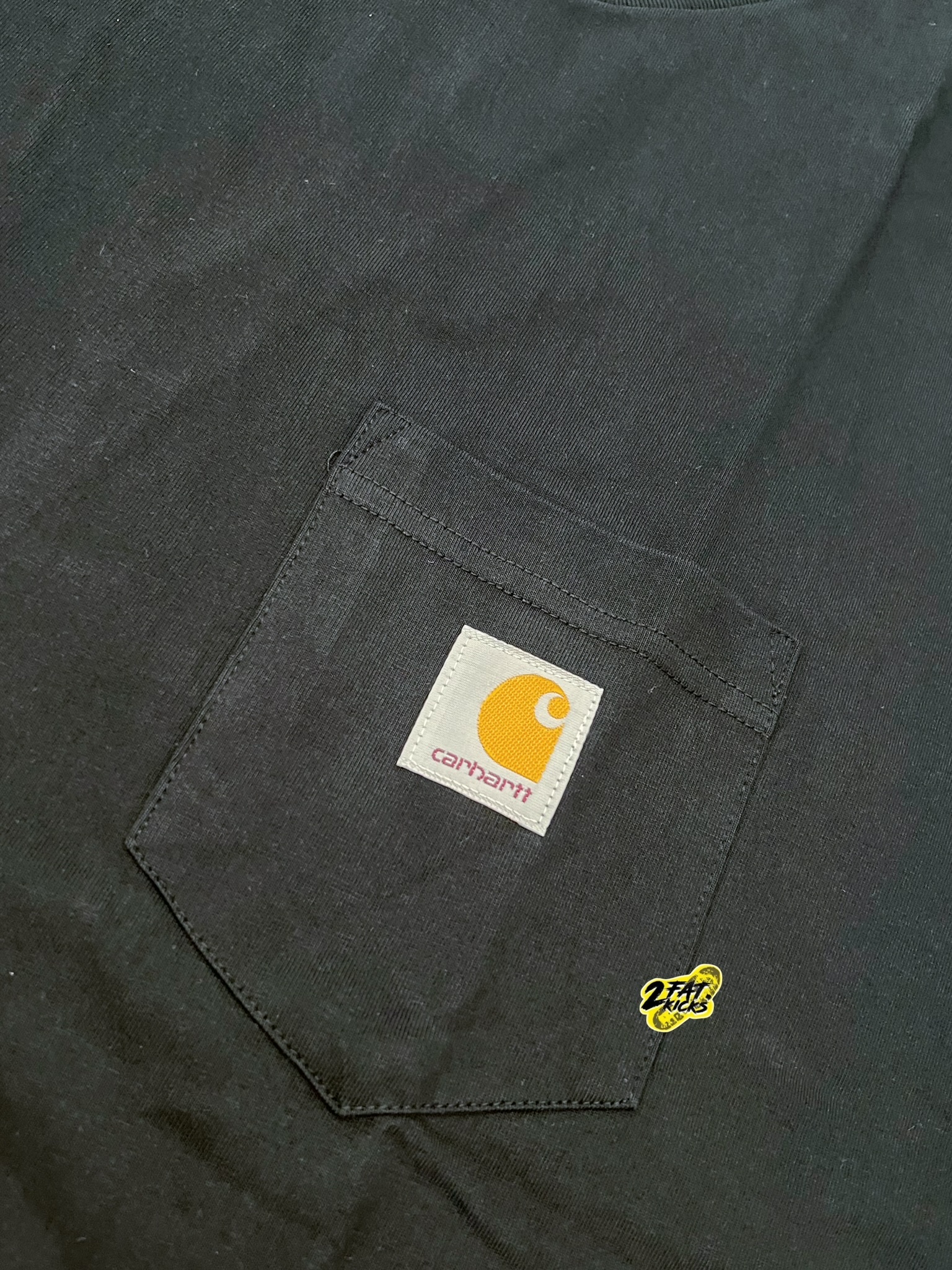 Carhartt WIP S/S Pocket T-Shirt Black, Carhartt WIP Pocket T-Shirt Beaver 착용 스타일 - 4