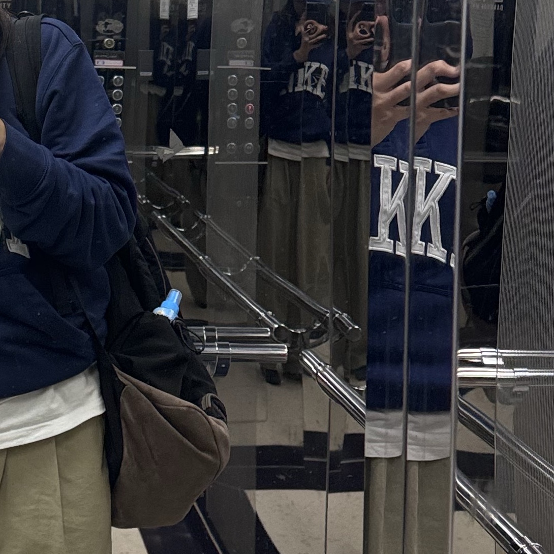 Nike Club Fleece Long Sleeve Fleece Polo Midnight Navy - Asia 착용 스타일 - 1