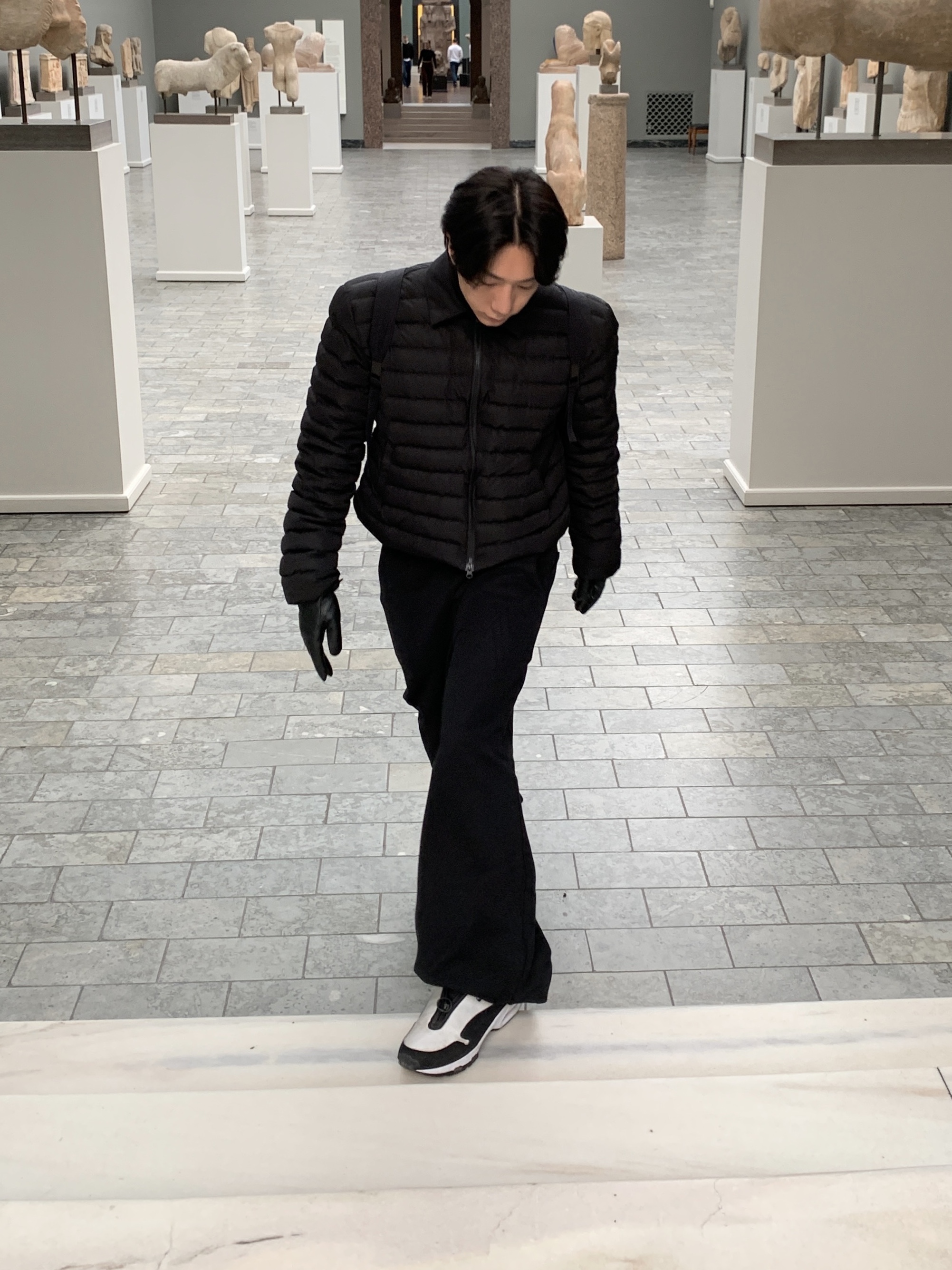 Nike x Comme des Garcons Homme Plus Air Max Sunder SP White Black, Our Legacy Slim Backpack Black Dense Liquid Nylon 착용 스타일 - 7