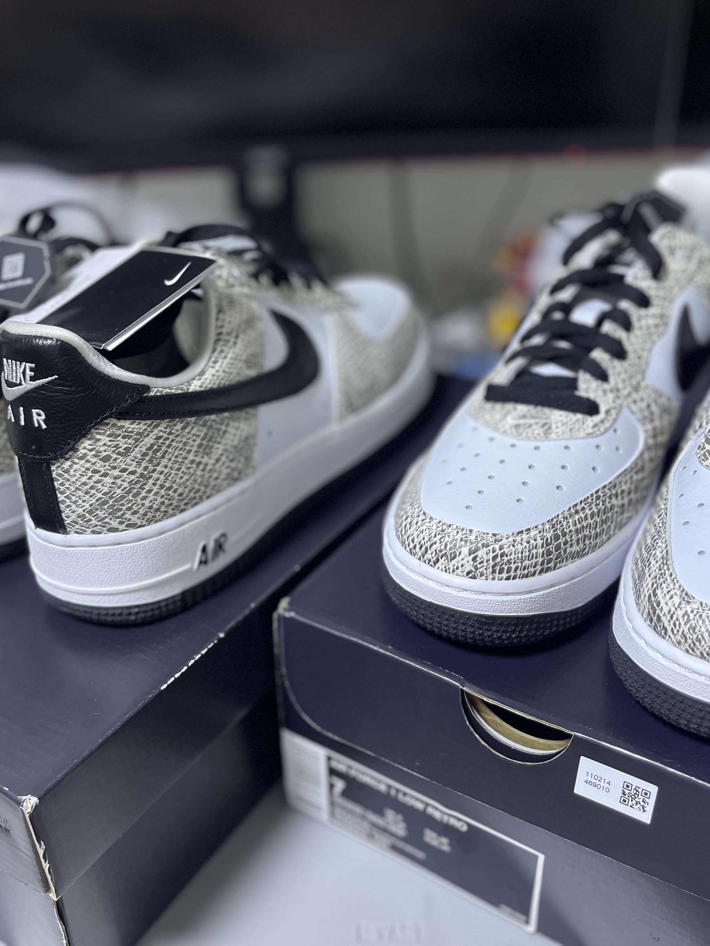Nike Air Force 1 Low Retro Cocoa Snake 2018 착용 스타일 - 1