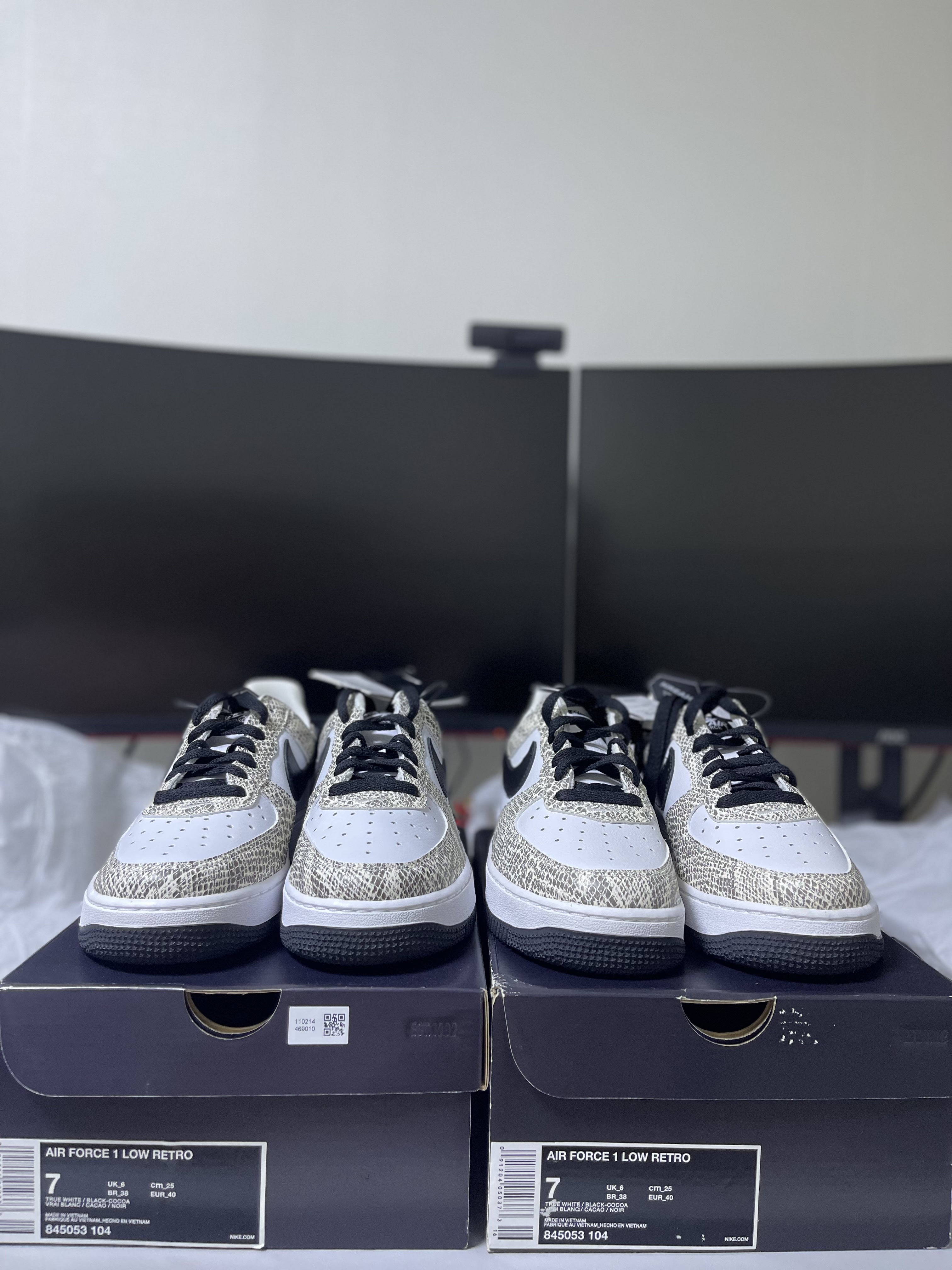 Nike Air Force 1 Low Retro Cocoa Snake 2018 착용 스타일 - 3