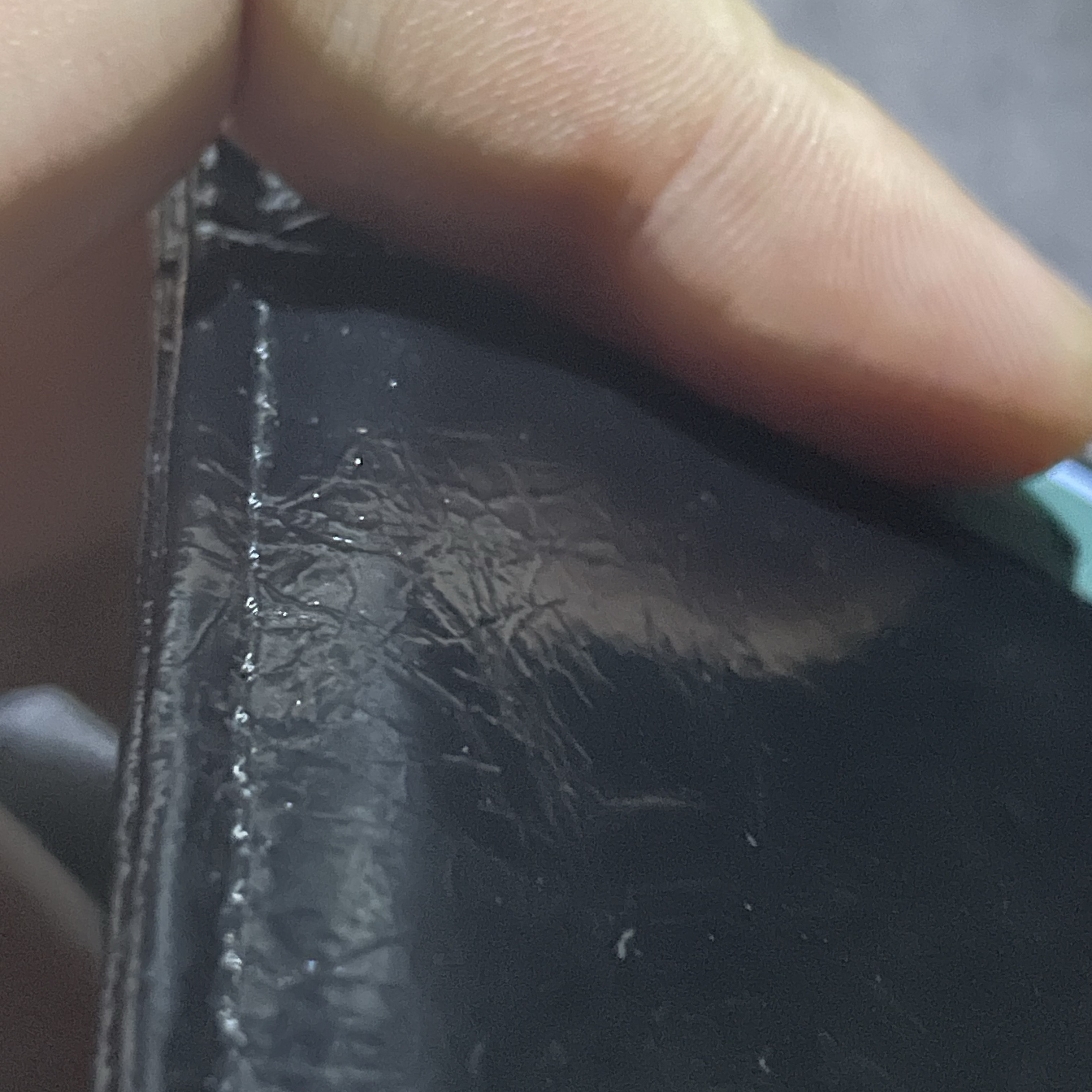 Lemasque Daisy Slim Mini Transportation Card Wallet Black 착용 스타일