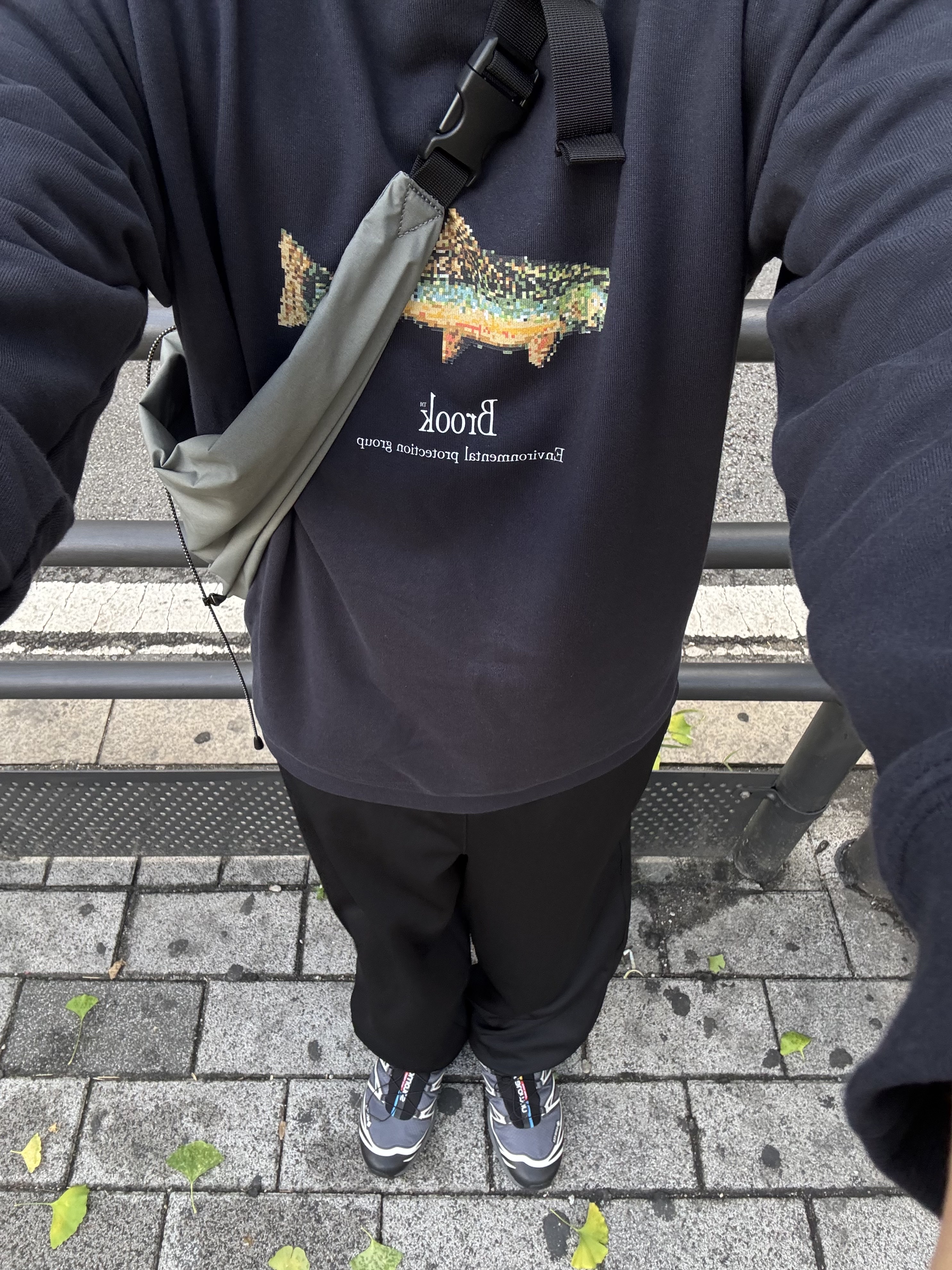 Salomon XT-6 Gore-Tex Black Ebony 착용 스타일 - 2