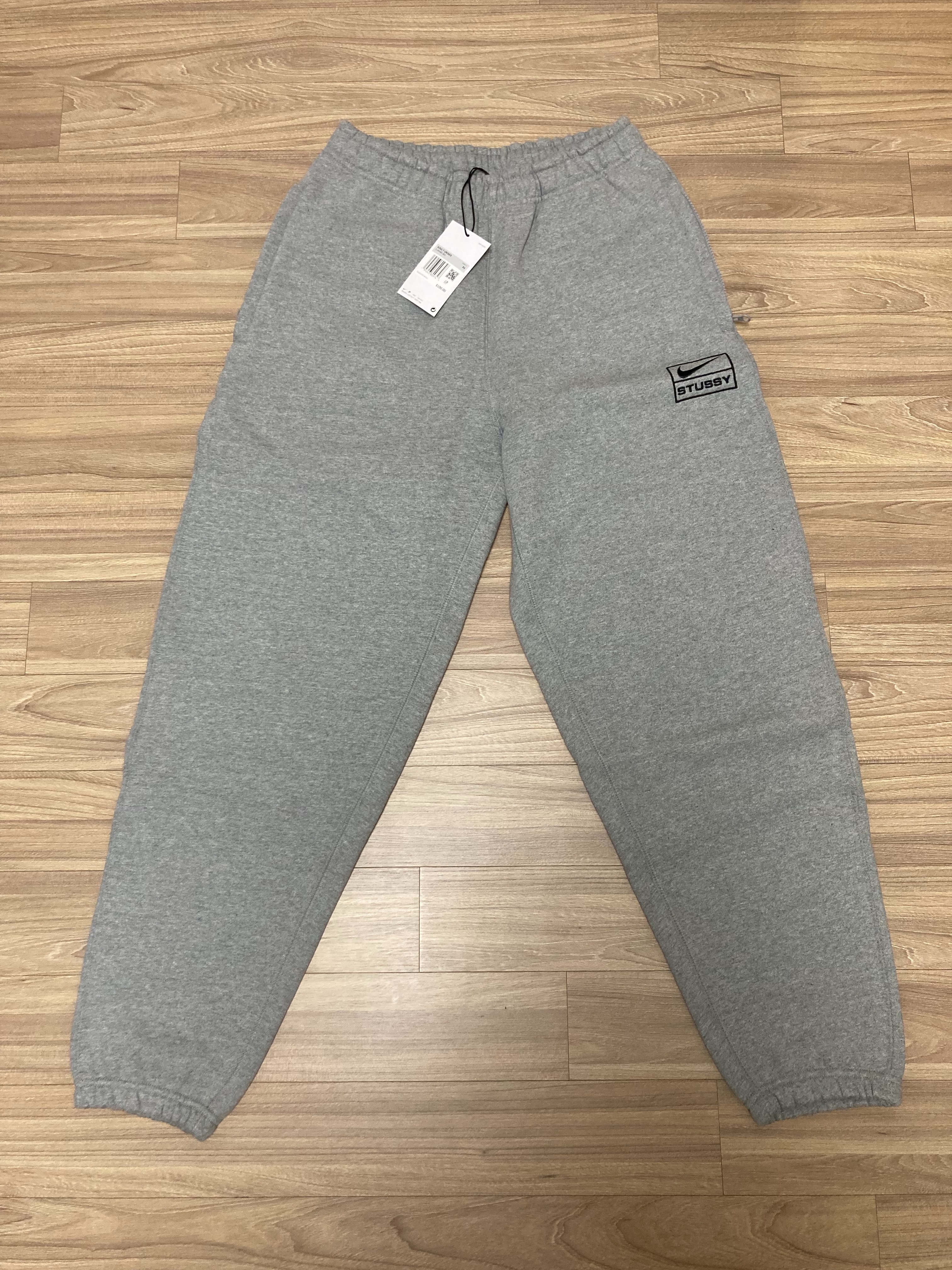 Nike x Stussy NRG RA Fleece Pants Dark Grey Heather (DJ9490-063) 착용 스타일