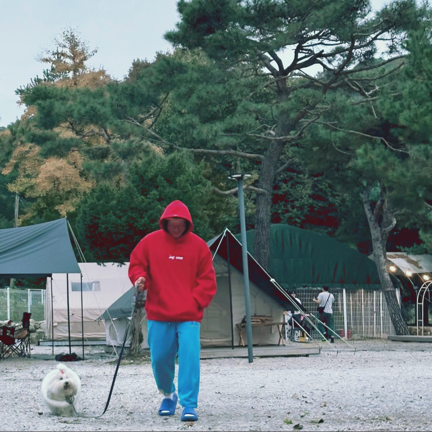 Supreme Jesus Piece S Logo New Era Red - 23FW, Supreme Box Logo Hooded Sweatshirt Red - 23FW 착용 스타일 - 2