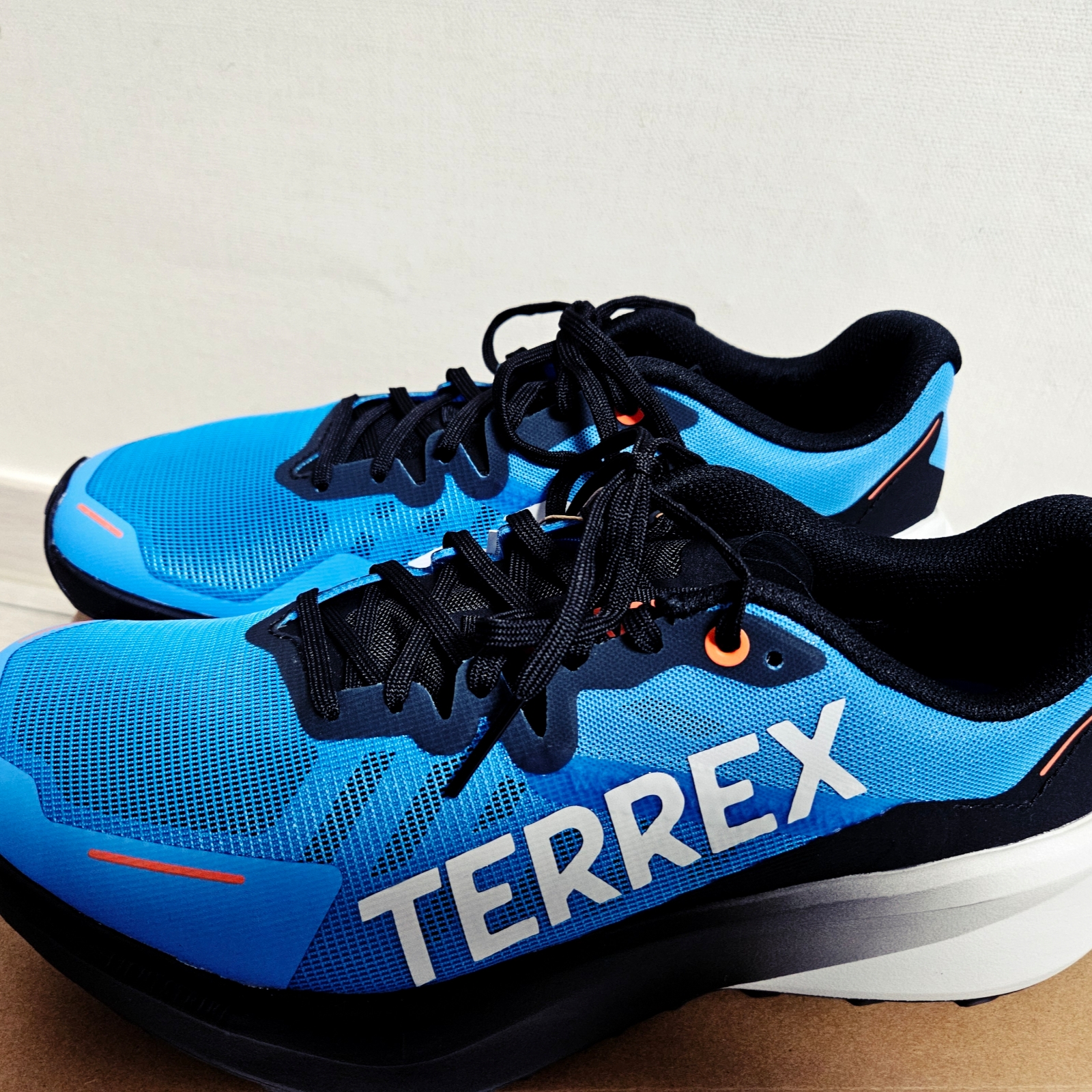 Adidas Terrex Agravic 3 Trail Pulse Blue Grey One 착용 스타일 - 2