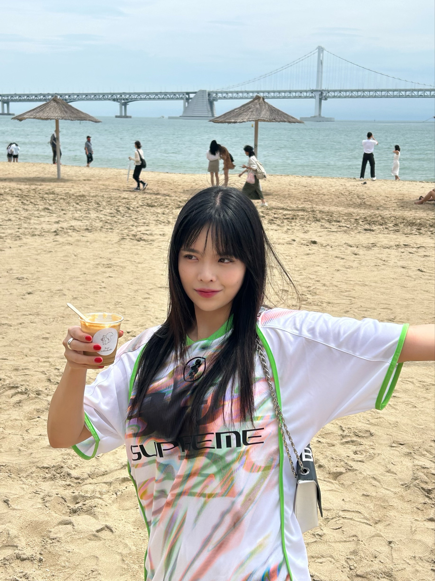 Supreme Feedback Soccer Jersey White - 23SS 착용 스타일 - 1