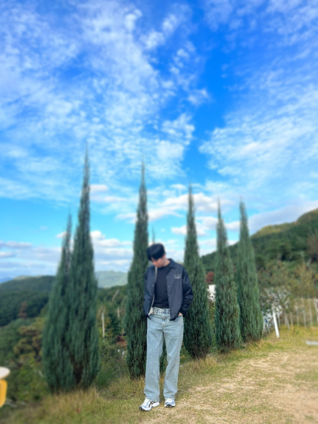 IAB Studio Coach Jacket Black, Asics Gel-Kayano 14 Cream Black 착용 스타일