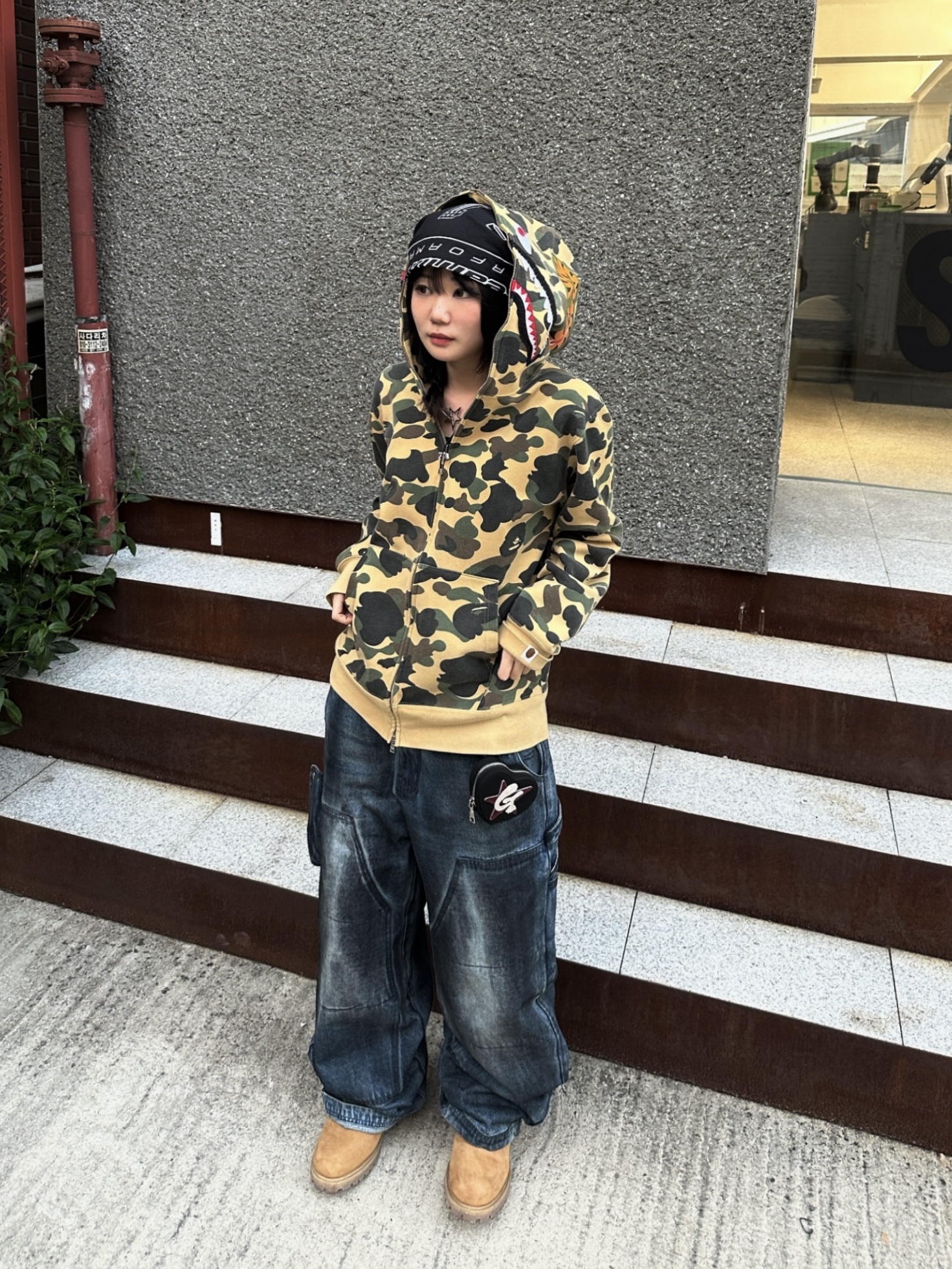Timberland Premium 6 inch Waterproof Boot Wheat Nubuck - Wide, BAPE 1st Camo Shark Full Zip Hoodie Yellow 착용 스타일 - 3