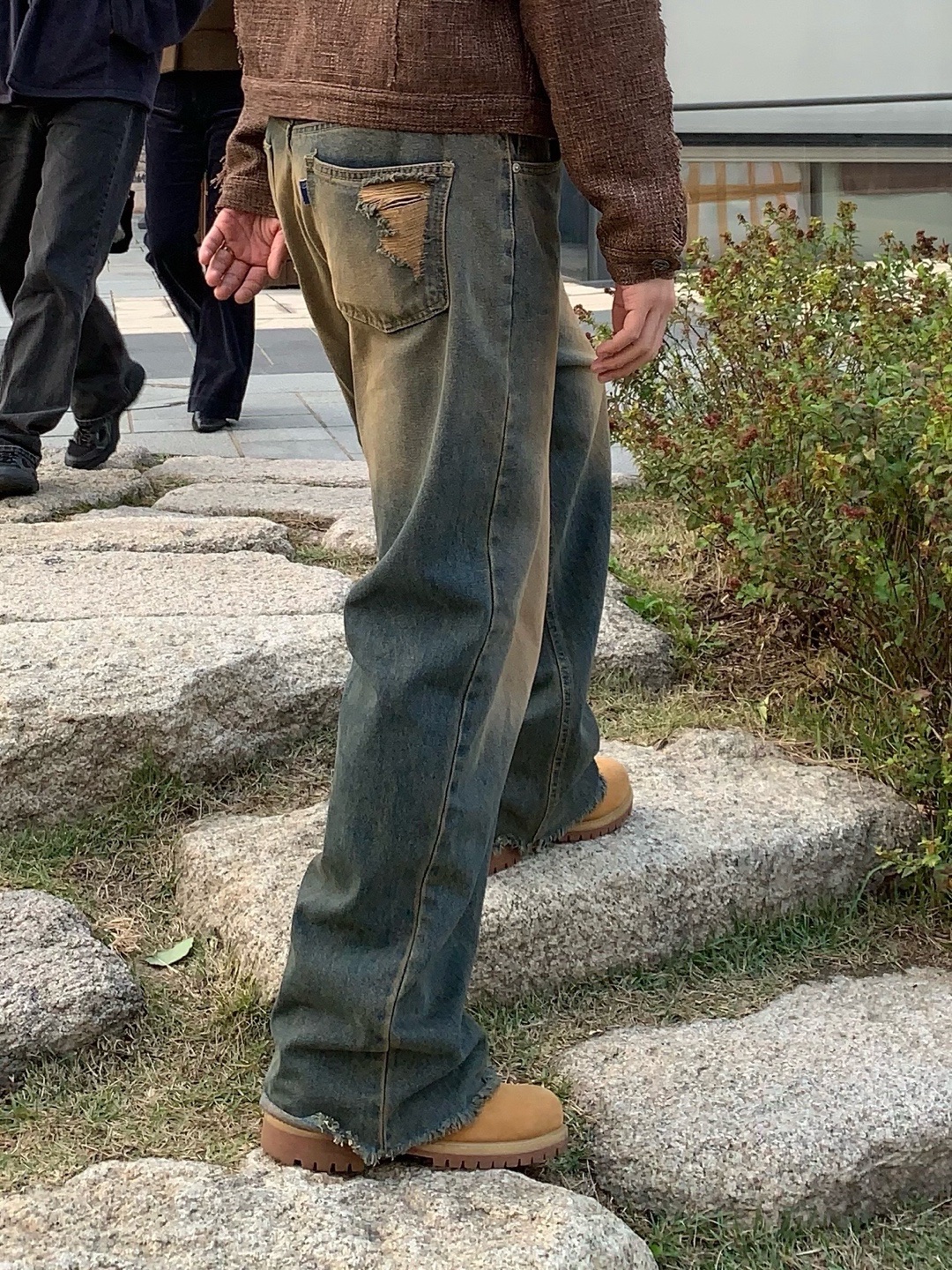 Timberland Premium 6 inch Waterproof Boot Wheat Nubuck - Wide 착용 스타일 - 3