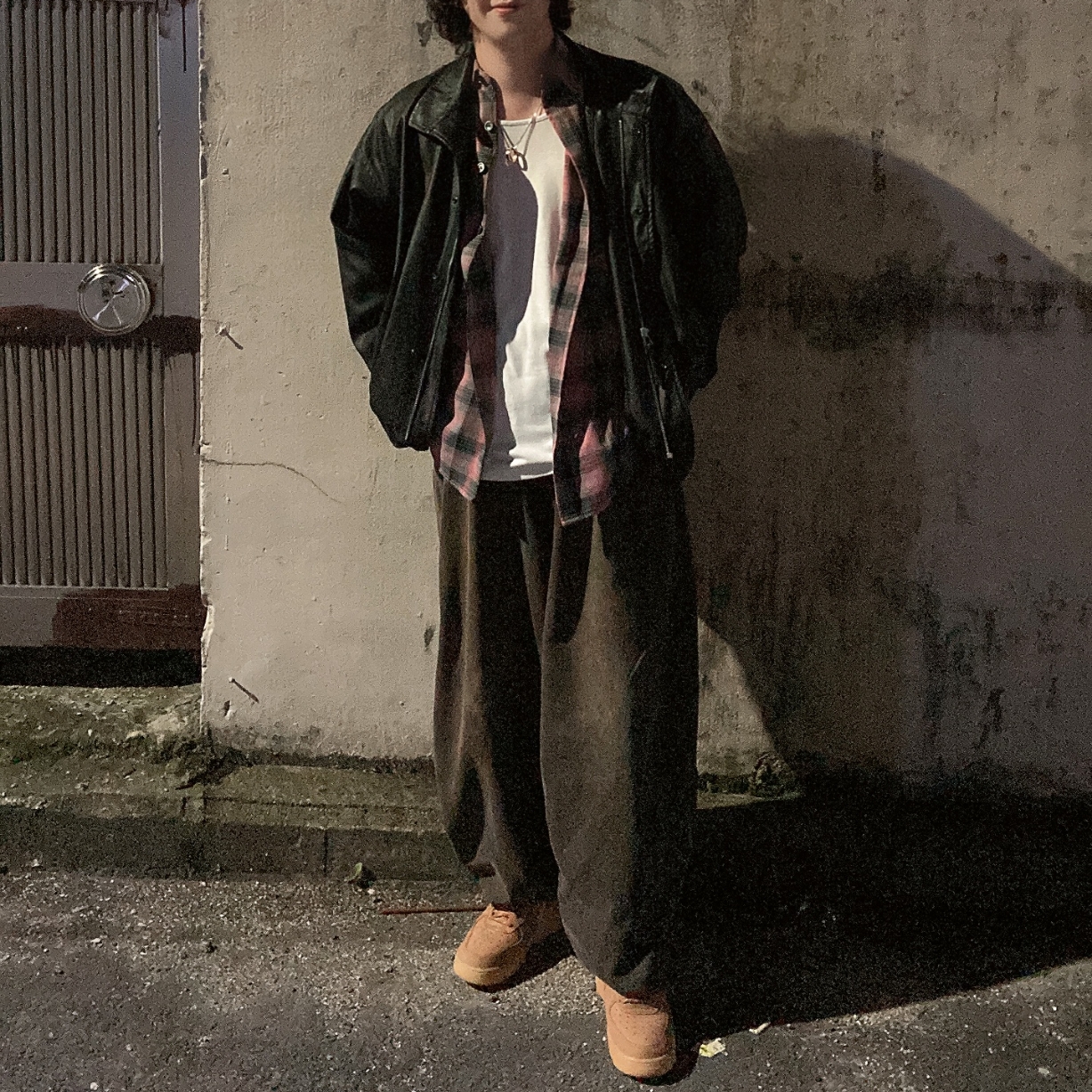 Nike Air Force 1 '07 WB Flax 착용 스타일