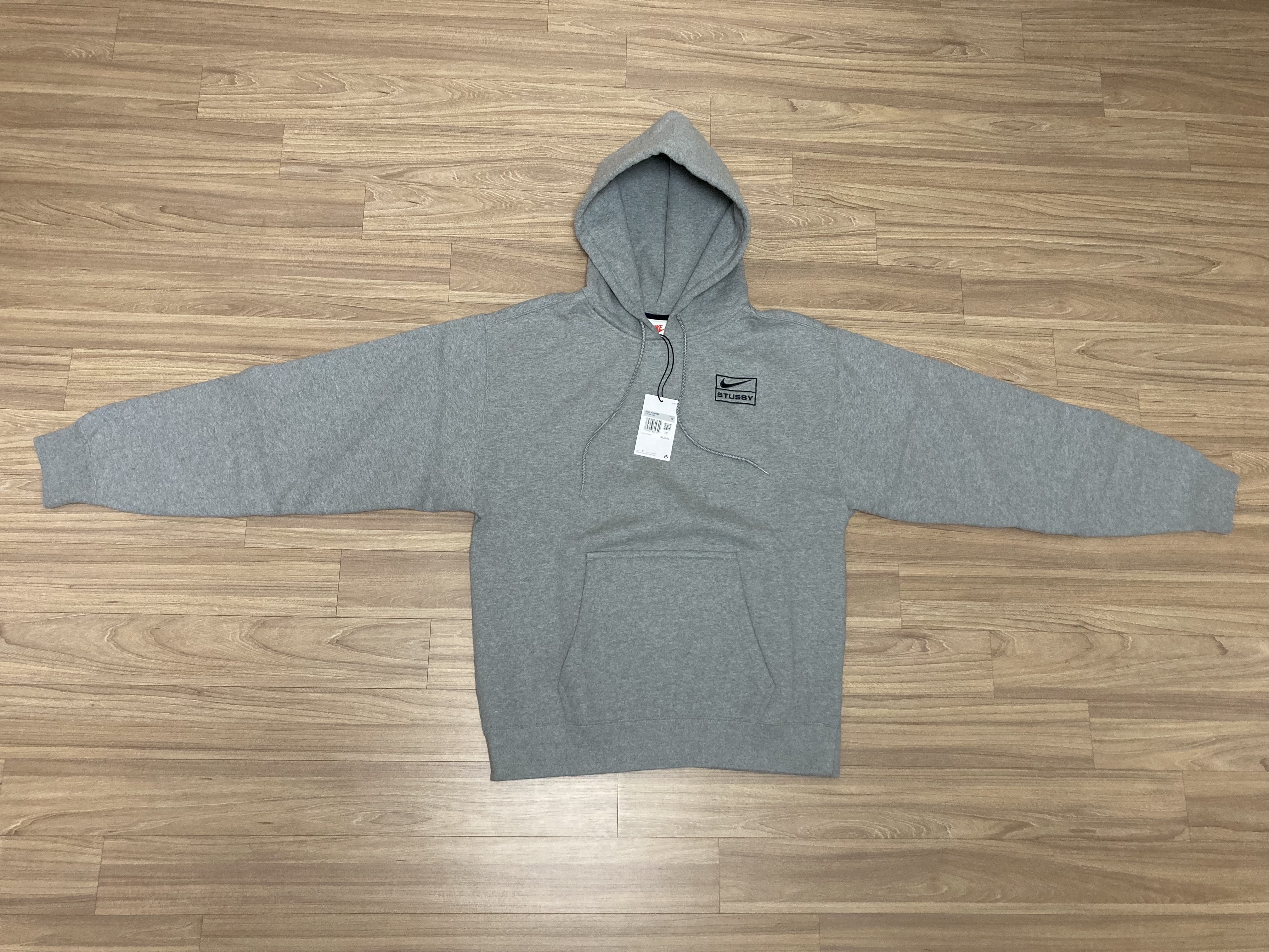 Nike x Stussy NRG RA Pullover Hoodie Dark Grey Heather (DJ9488-063) 착용 스타일