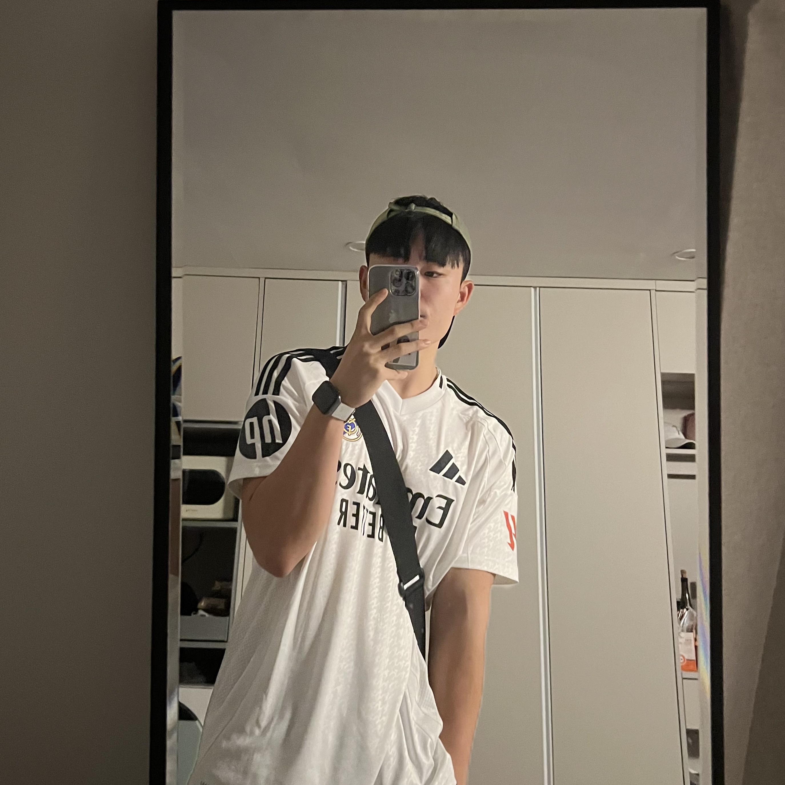 Adidas Real Madrid 2024/25 Home Jersey White - KR Sizing (Non Marking Ver.) 착용 스타일