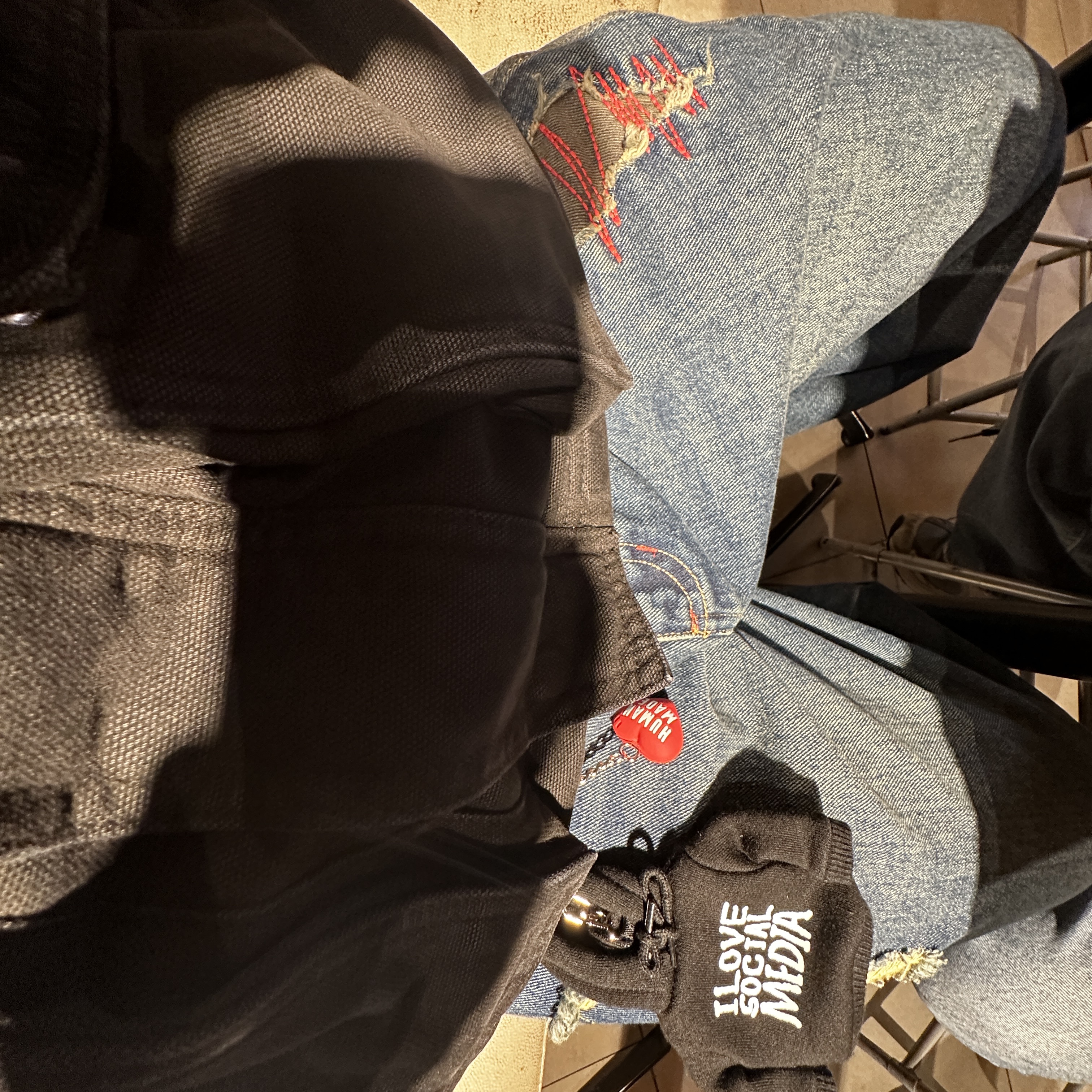 Human Made Heart Rubber Key Chain Red, Stussy Washed Canvas Shop Jacket Black 착용 스타일 - 1