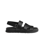 (W) Hermes Genius Sandal Calfskin & Noir