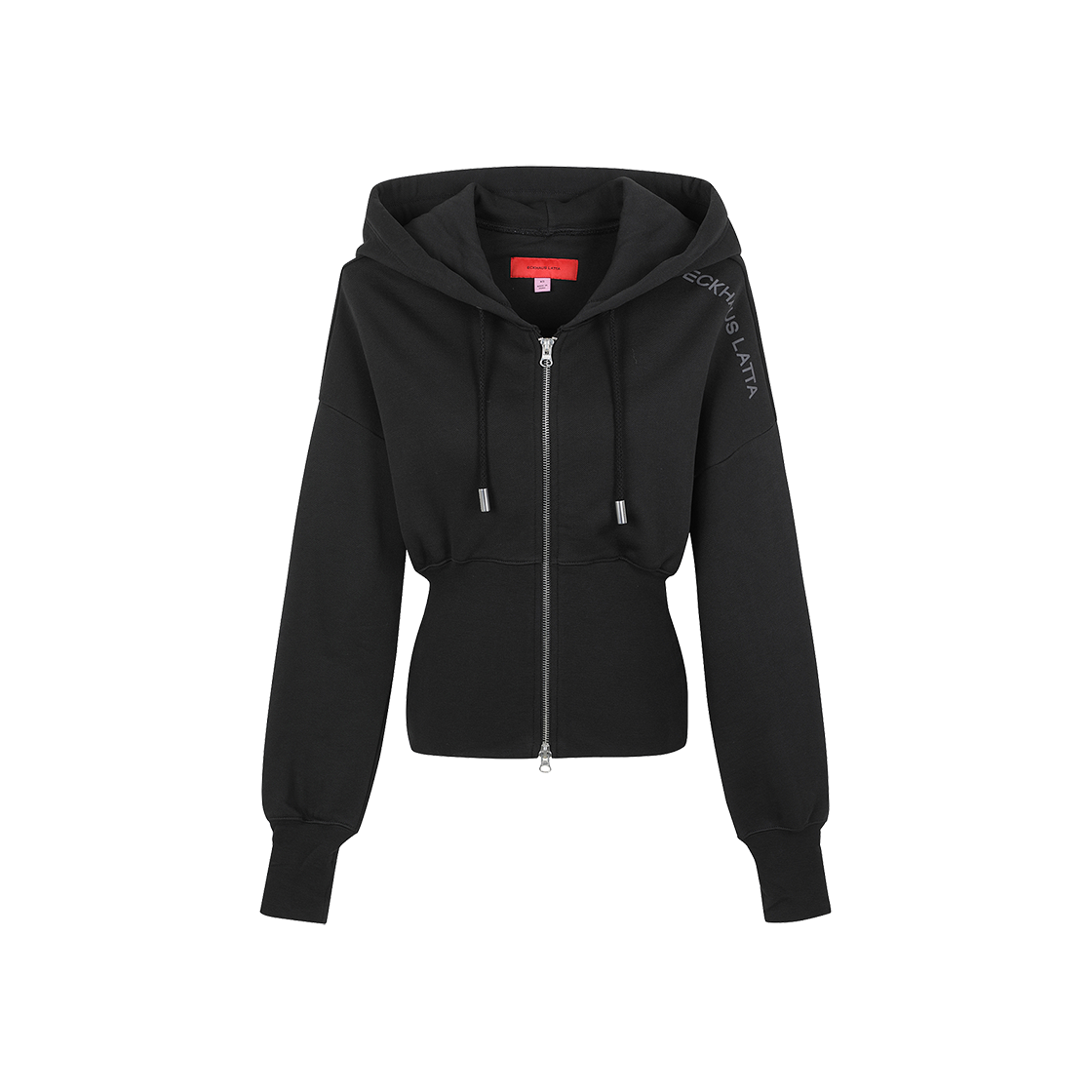 에크하우스 라타 스내치드 후드 블랙 - 24FW(Eckhaus Latta Snatched Hoodie Black - 24FW)