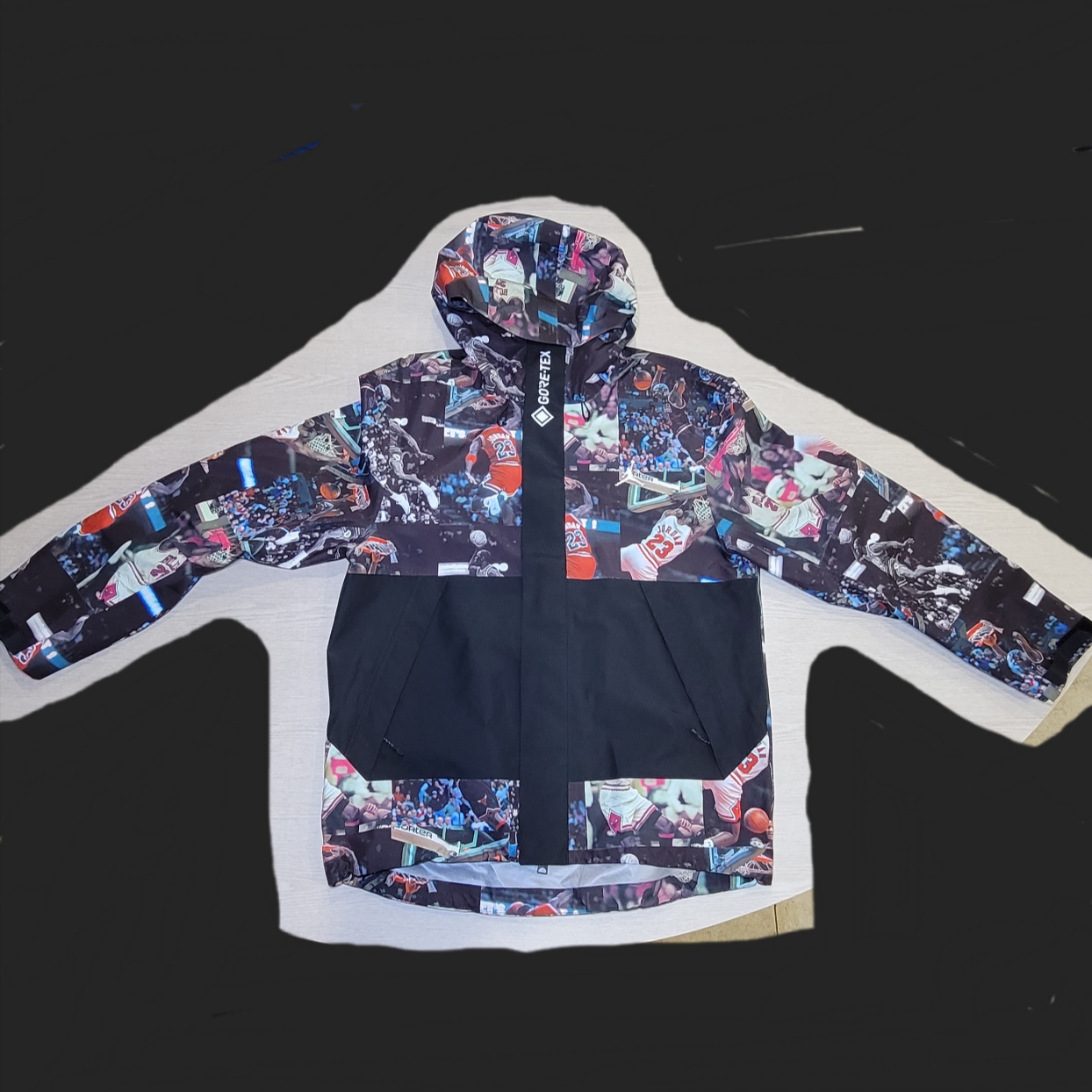 Jordan Flight  Heritage Jacket Black 착용 스타일 - 1