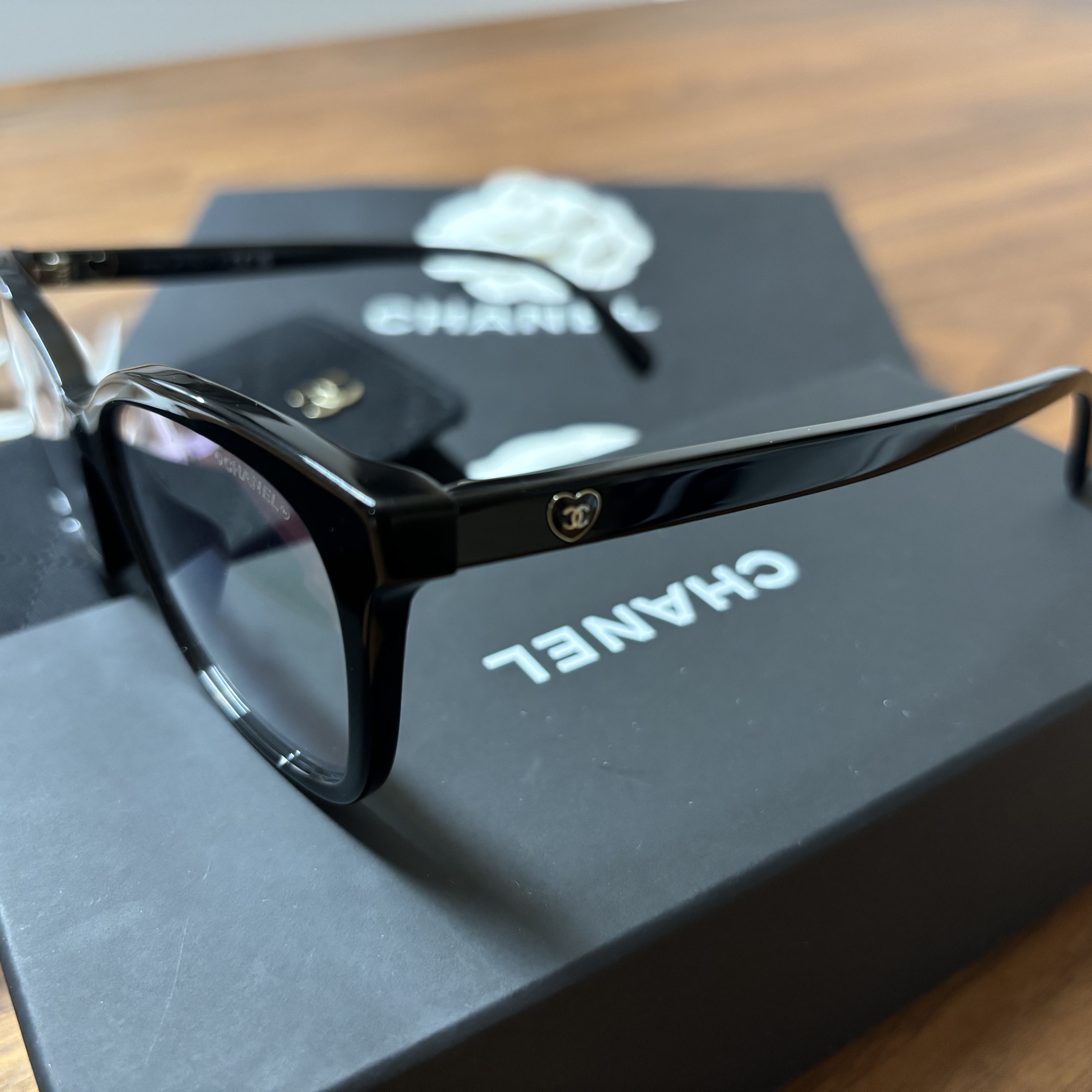 Chanel Square Blue Light Glasses Acetate & Black Asian Fit 착용 스타일