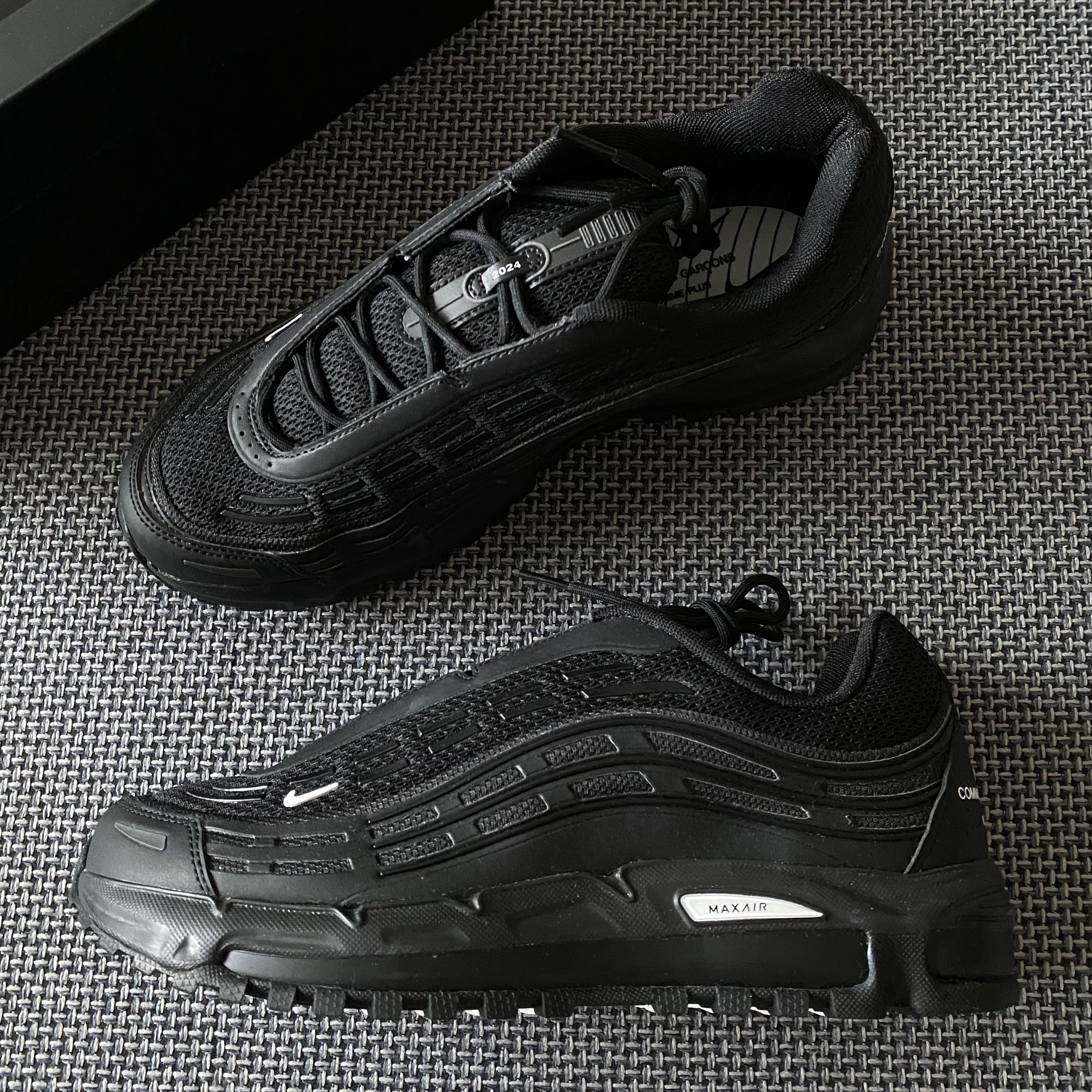 Nike x Comme des Garcons Homme Plus Air Max TL 2.5 Black 착용 스타일 - 1