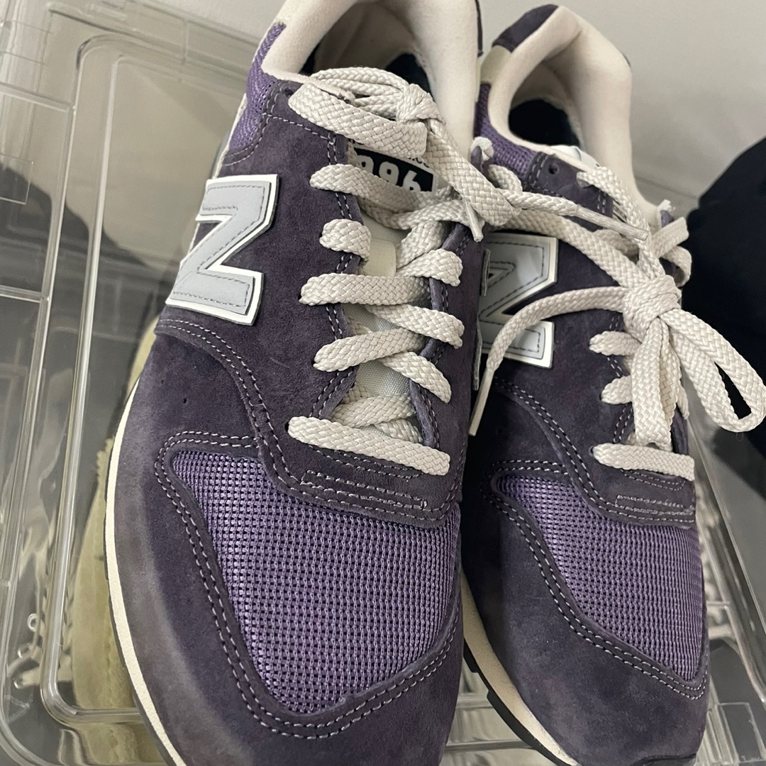 New Balance 996 Purple 착용 스타일