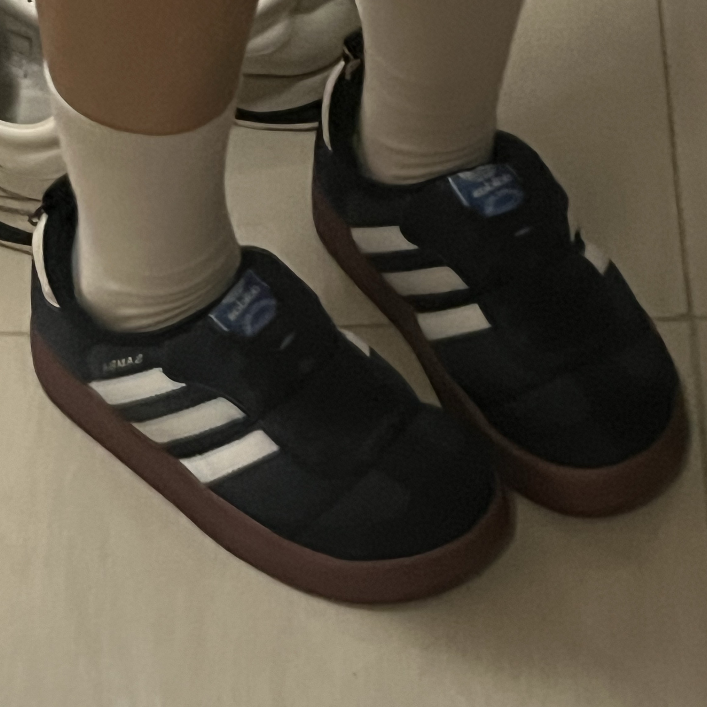 Adidas Puffylette Samba Core Black 착용 스타일 - 2