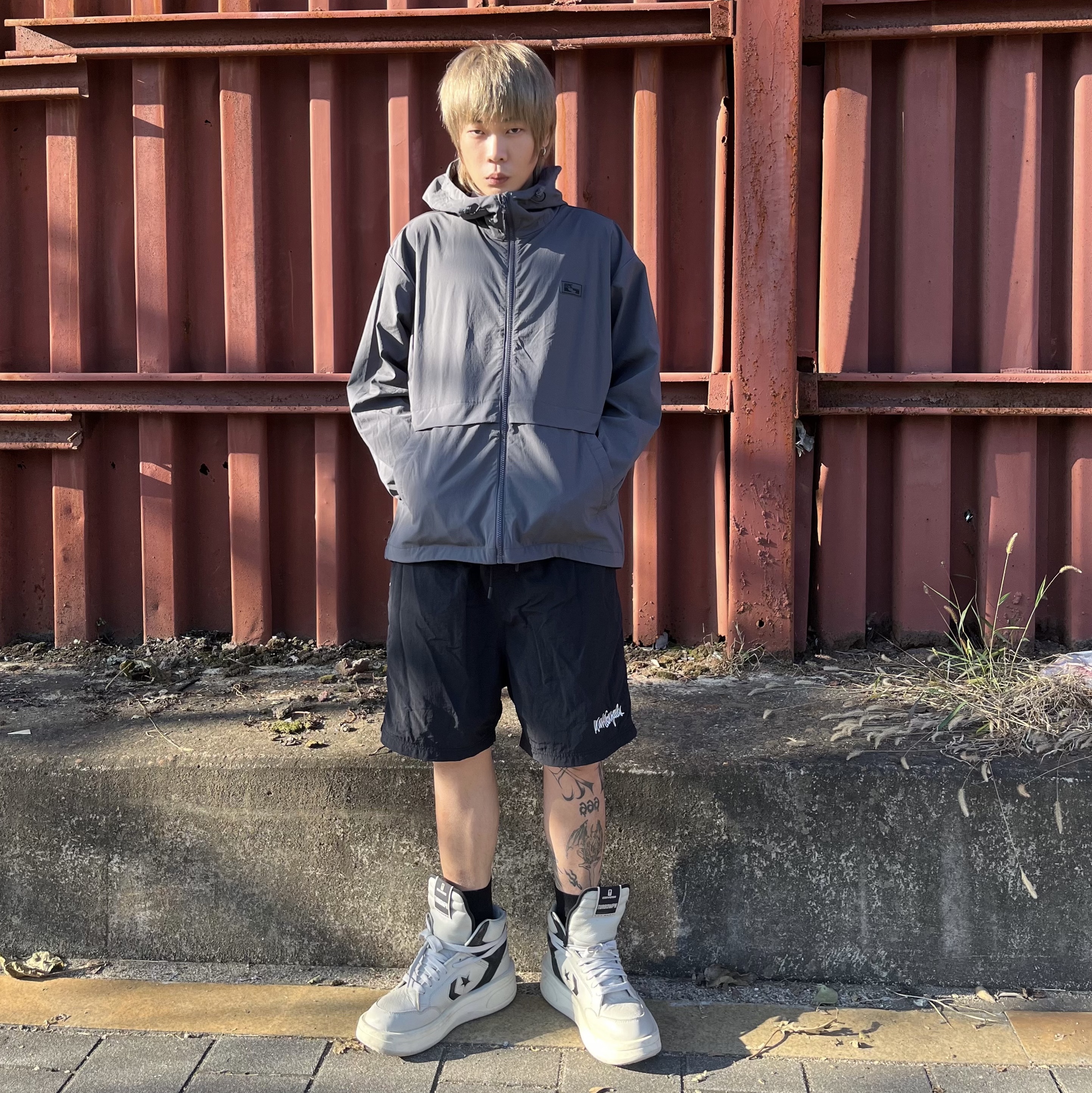 Converse x Drkshdw Turbowpn Pelican 착용 스타일 - 2