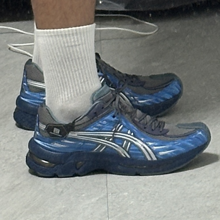 (W) Asics x Kiko Kostadinov Gel-Flammae Blue Ironclad 착용 스타일 - 6
