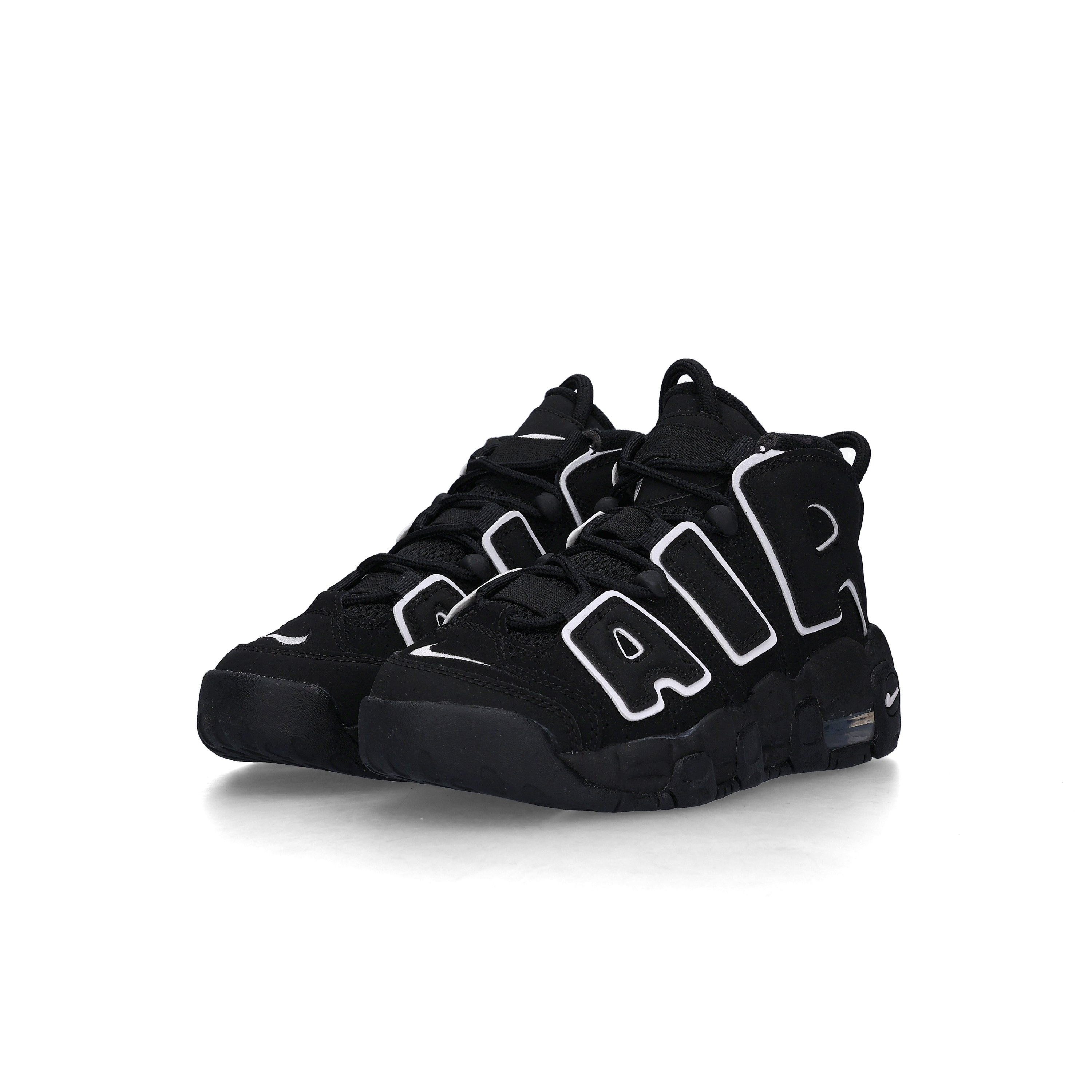 (GS) 나이키 에어 모어 업템포 블랙 화이트 2020((GS) Nike Air More Uptempo Black White 2020)